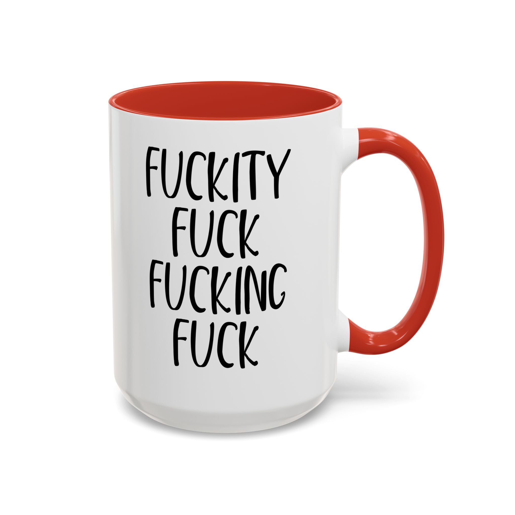 Fuckity Fuck Mug, Sarcastic Coffee Mug, Funny Birthday Gift, Large Coffee Mug, Double Sided Minimalist Mug, Gag Gifts for Men, Snarky Mugs