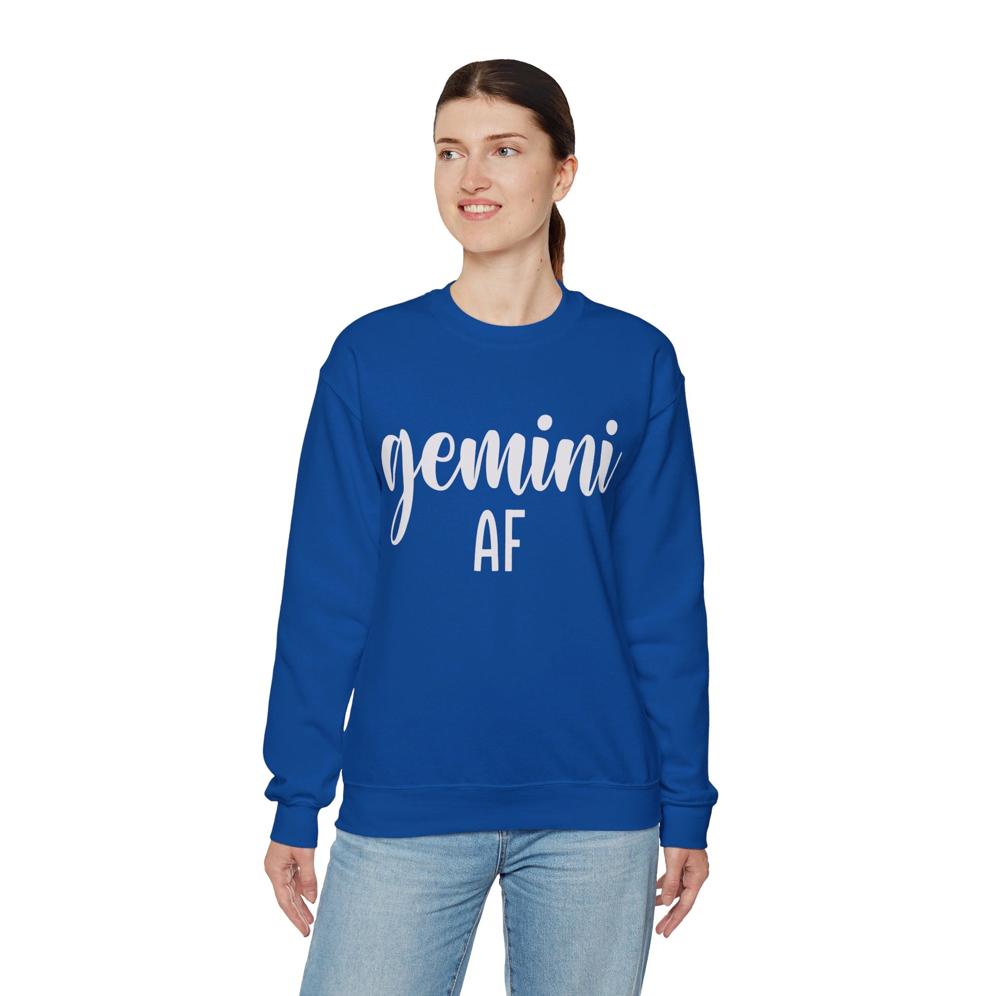 Gemini AF Sweatshirt, Gemini Sweatshirt, Gemini Sign Crewneck, Gemini Gifts, Gemini Birthday Gift, Zodiac Shirt