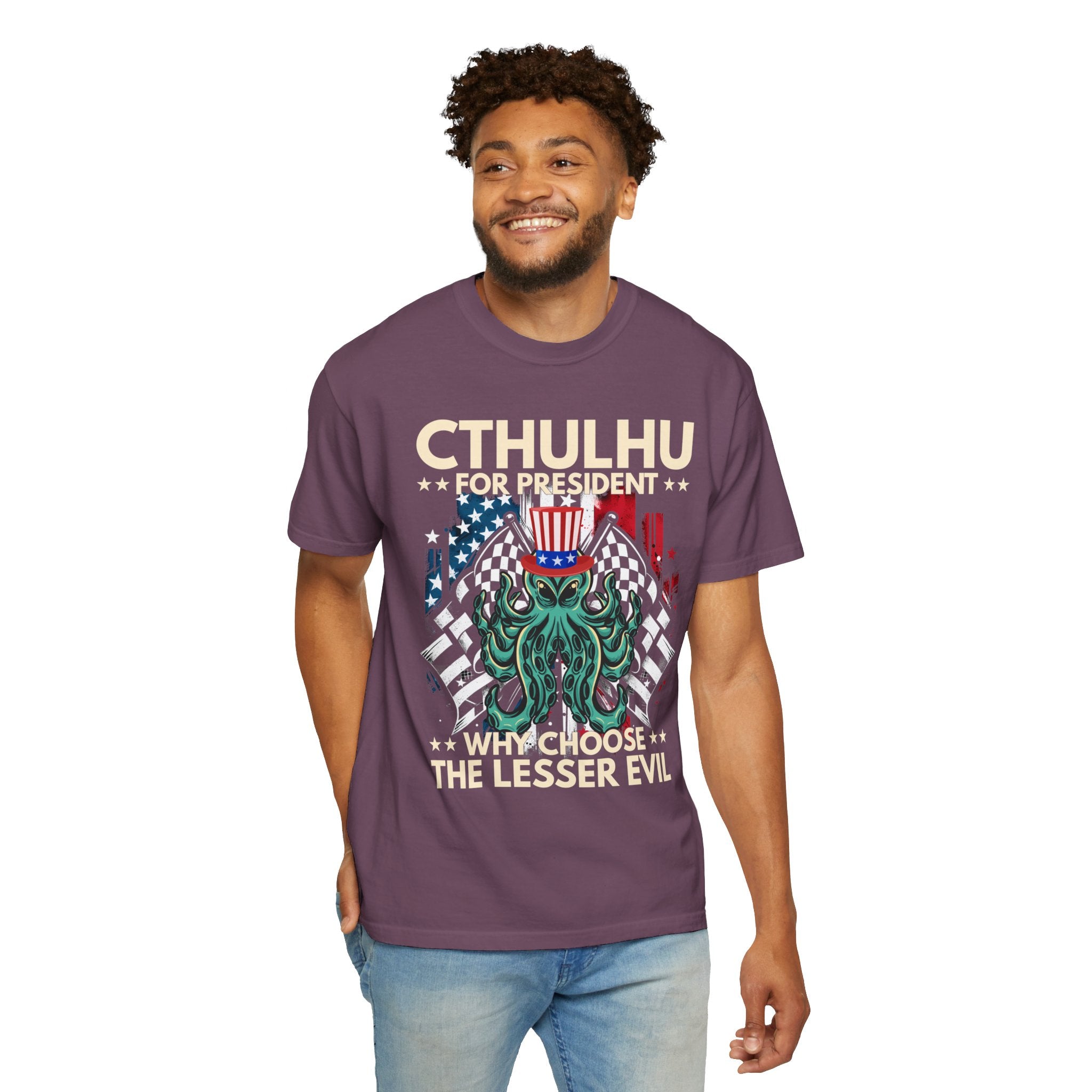 UNIDAZE CTHULHU PRESIDENT shirt, vote Cthulhu shirt, Cthulhu shirt funny political shirt, election shirt, Lovecraft shirt, Lovecraftian shirt Printify Cotton Crew neck cthulhu cthulhu gift cthulhu shirt DTG election funny 2024 election funny election shirt greater evil horror lover lovecraft lovecraftian gift Men's Clothing Oversized politcal satire T-shirts TikTok Unisex vote cthulhu shirt Women's Clothing