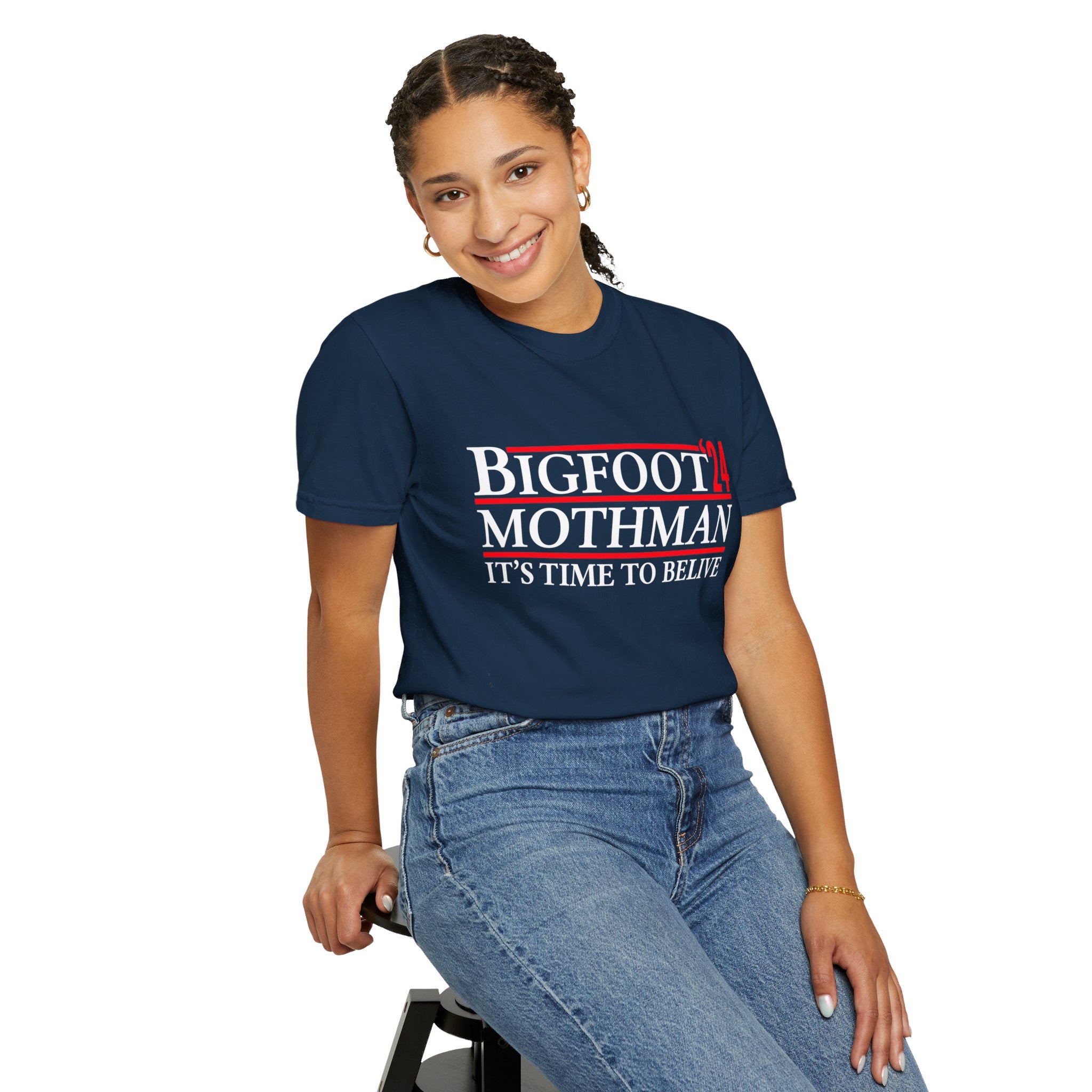 UNIDAZE Bigfoot Mothman 2024 President Election Shirt, Funny Vote Bigfoot Political Satire Humor Tee, Unique T-Shirt Gift for Men and Women Printify 2024 election shirt bigfoot lover shirt bigfoot shirt bigfoot usa Cotton Crew neck DTG for president funny 2024 election funny bigfoot shirt funny election shirt joke shirt Men's Clothing mothman shirt Oversized political satire sasquatch shirt T-shirts TikTok Unisex vote bigfoot Women's Clothing