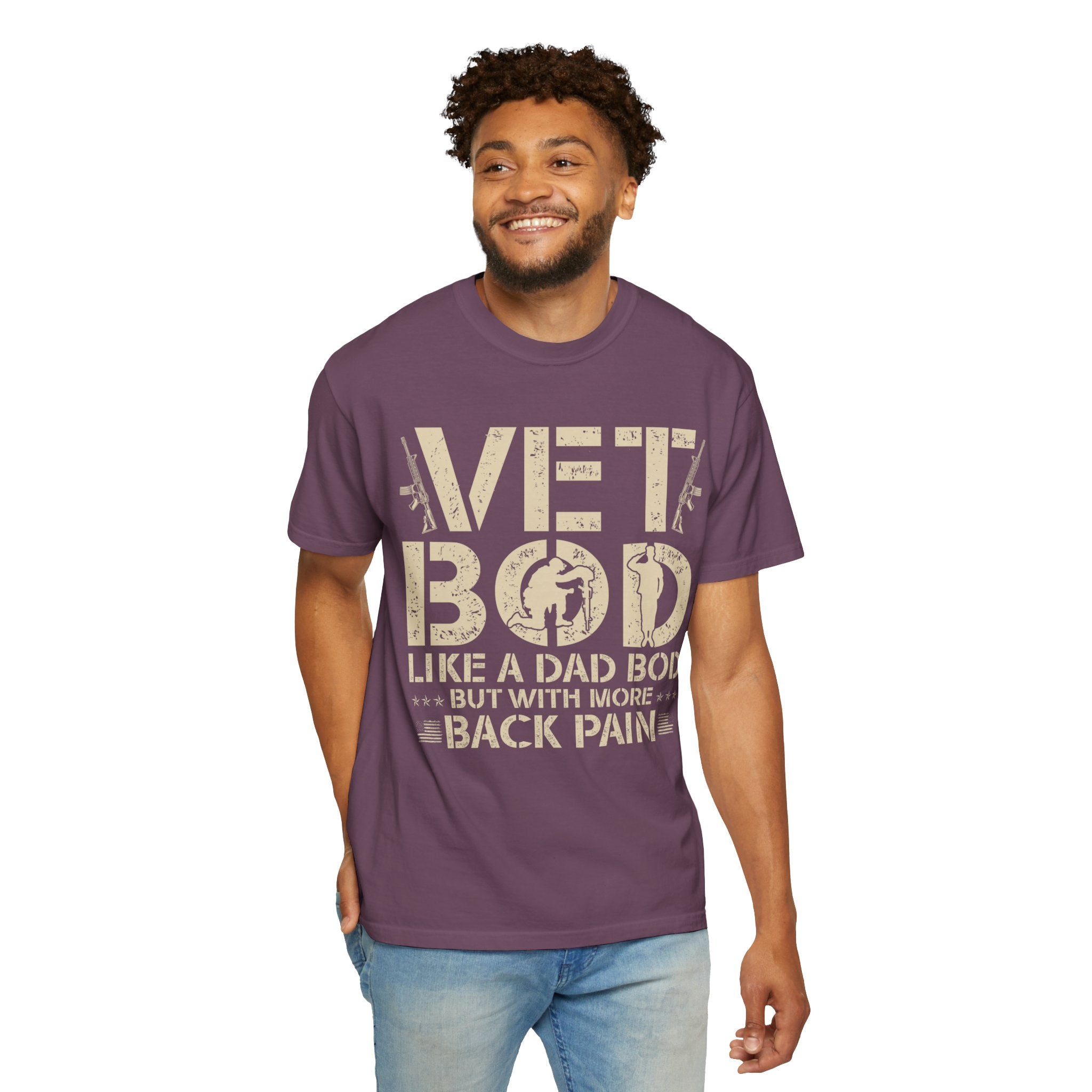 Vet Bod like a dad bod tee, Veteran t-shirt, Back pain shirt, Father day tee, Vet shirt, Army veteran gift, Air force sweatshirt, Father day