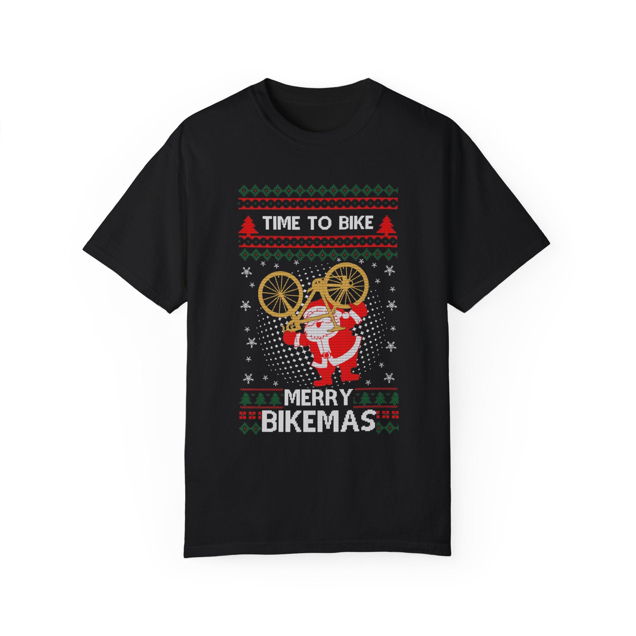 Funny Ugly Time To Bike Tshirt, Merry Bikemas Shirt