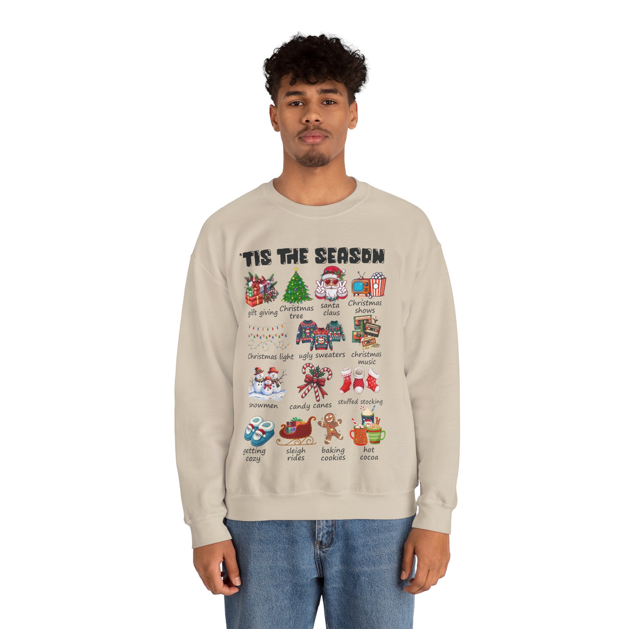 Tis the Season Christmas Sweatshirt, Christmas Tis The Season Shirt, Merry Christmas Shirt, Christmas Sweatshirt For Women, Cute Winter Top