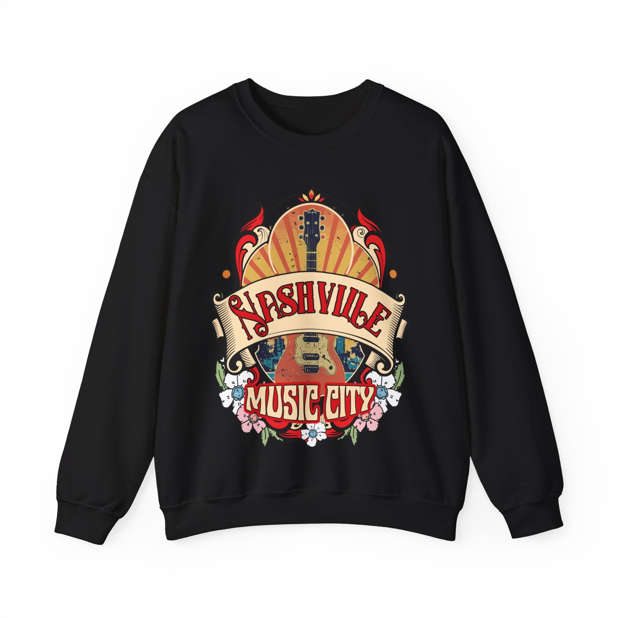 Nashville Tennessee Western Sweatshirt, Country Music Shirt, Vintage Nashville T-Shirt, Country Music Shirt Guitar Tees