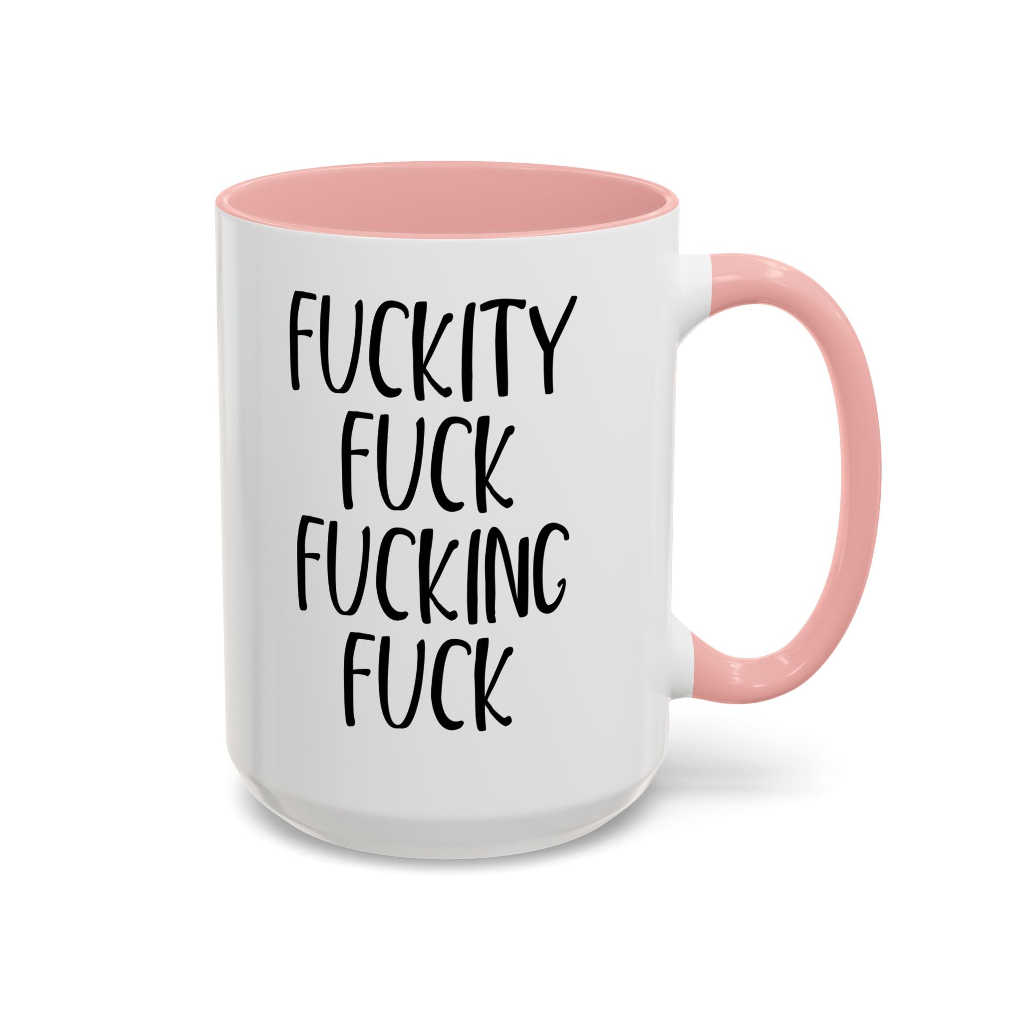 Fuckity Fuck Mug, Sarcastic Coffee Mug, Funny Birthday Gift, Large Coffee Mug, Double Sided Minimalist Mug, Gag Gifts for Men, Snarky Mugs