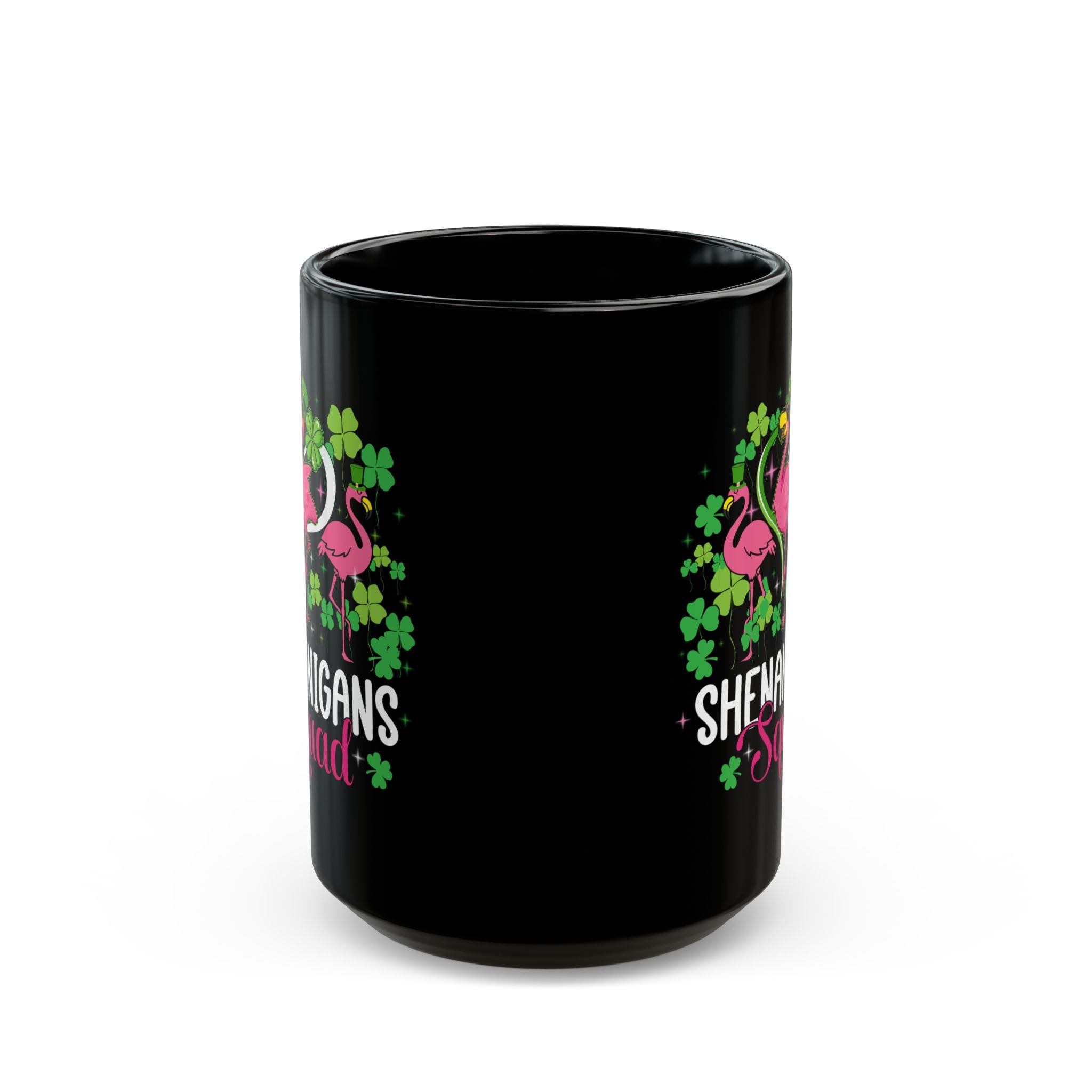 Shenanigan Squad Irish Flamingo Coffee Mug,  St Patricks Day Bird Animal Mug, Coffee Lover Gifts, Flamingo Lover Gift, Flamingo Gifts