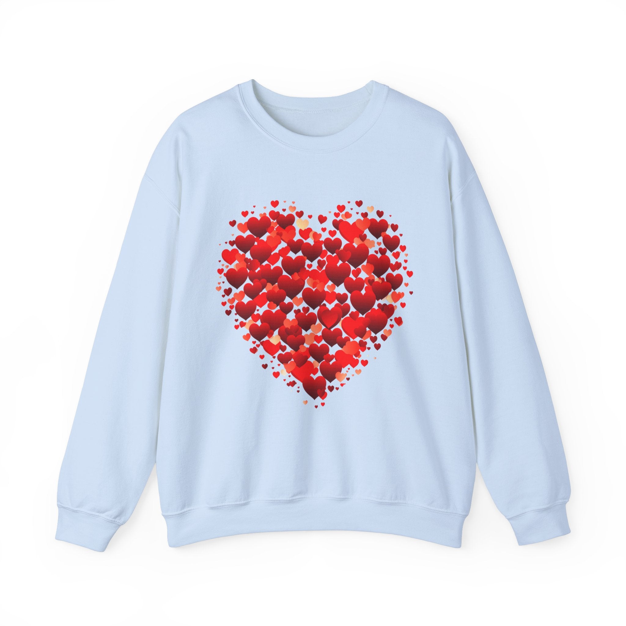 Valentines Day Cute Heart Sweatshirt, Valentines Shirt, Valentines Double Heart Sweatshirt, Red Heart Sweater, Valentines Love Shirt, Love Sweater