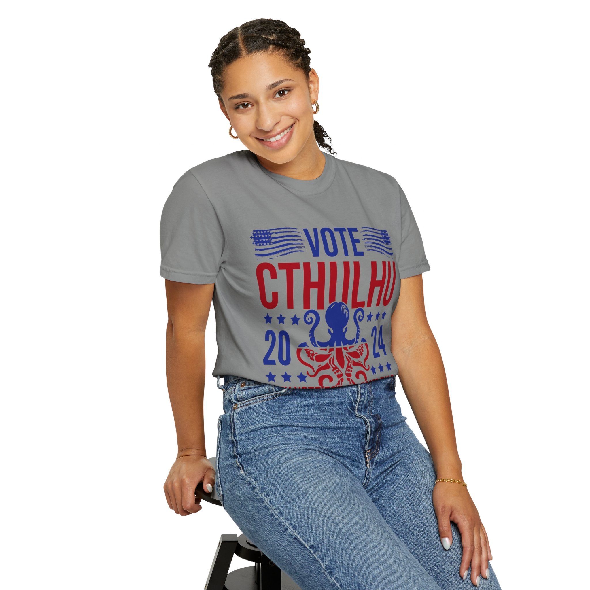 UNIDAZE Vote Cthulhu Shirt, Funny Political Satire Shirt, Funny 2024 Election Shirt, Greater Evil Shirt, Lovecraftian Gift, Horror Lovers Printify Cotton Crew neck cthulhu cthulhu gift cthulhu shirt DTG election funny 2024 election funny election shirt greater evil horror lover lovecraft lovecraftian gift Men's Clothing Oversized politcal satire T-shirts TikTok Unisex vote cthulhu shirt Women's Clothing