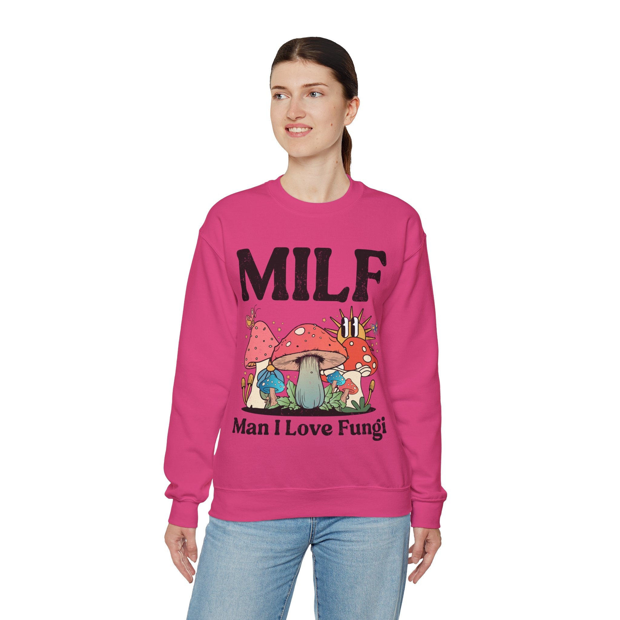 MILF Man I Love Fungi Sweatshirt, Retro Mushroom Shirt, Goblincore Sweatshirt, Cottagecore Sweater, Nature Lover Gift, Mycologist T-Shirt