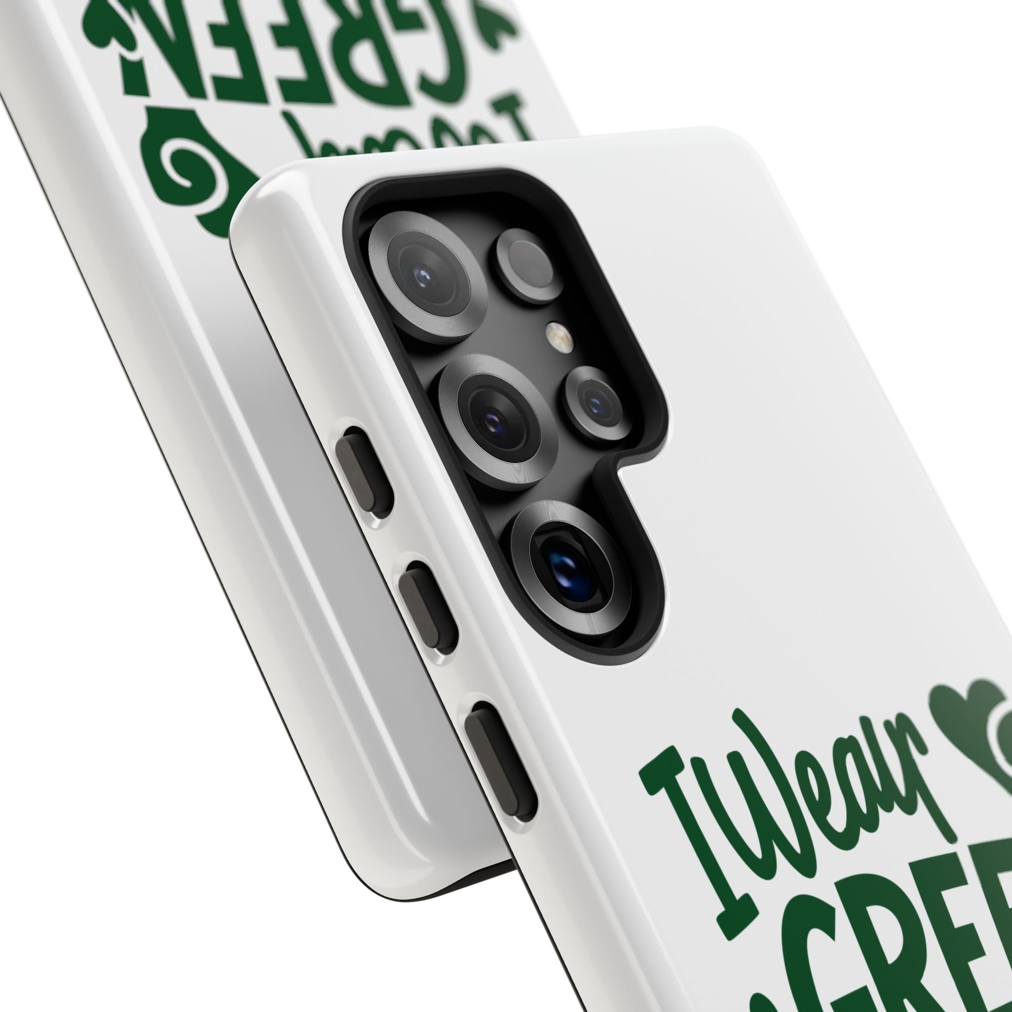 I Wear Green For Mental Health Awareness Phone Cases, Mental Health Matters Phone Case, Inspirational Phone Case, Motivational Phone Case, iPhone, Google Pixel & Samsung Galaxy