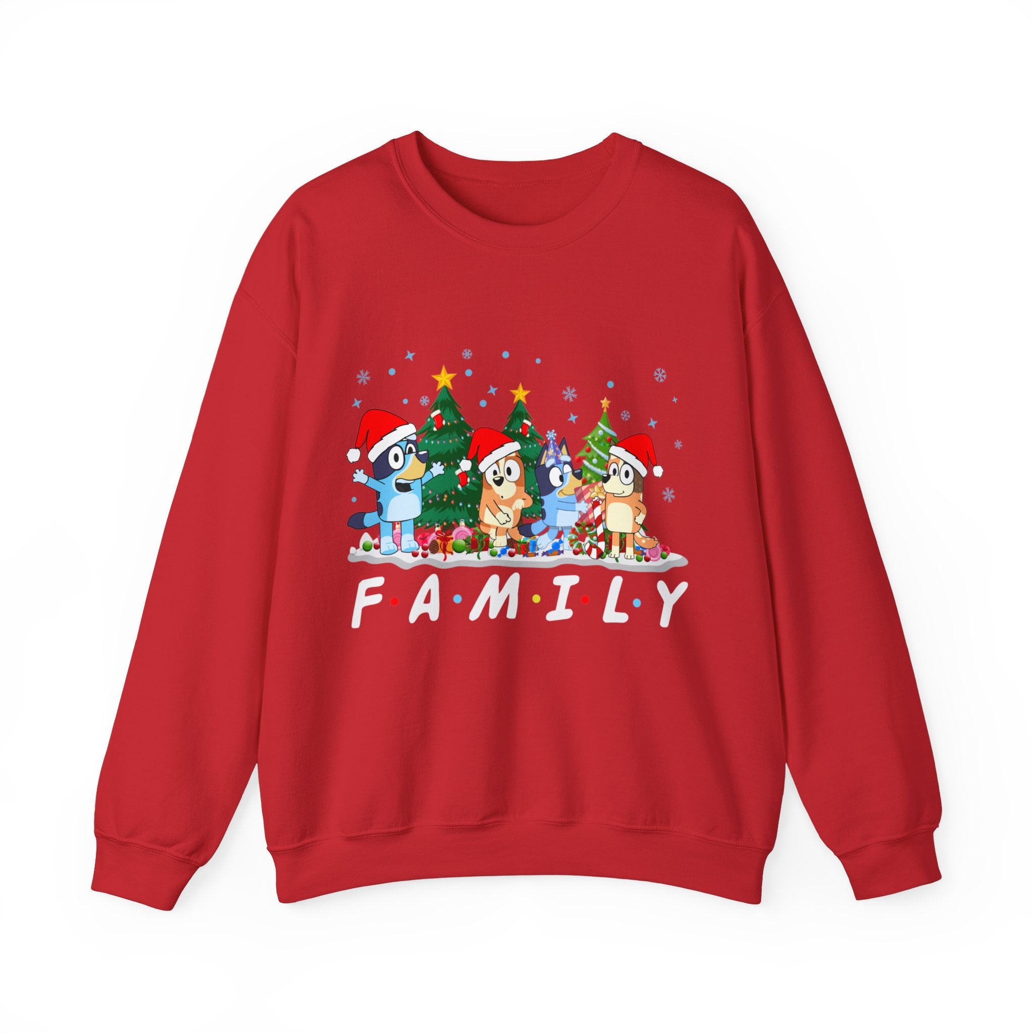 Christmas Bluey Family Sweatshirt, Bluey Party Family Xmas Shirt, Funny Christmas Shirt, Christmas Bluey Sweatshirt, Bluey Party Christmas