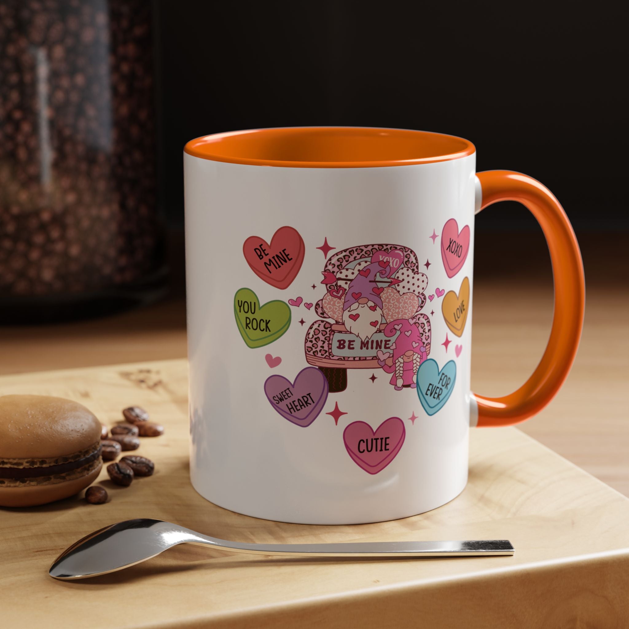 Candy Hearts Coffee Mug, Valentine's Conversation Hearts Mug, Valentines Day Coffee Mug, 15 oz 11 oz Mug, Pink Hearts Coffee Mug, Valentines Kitchen, Gift for Her