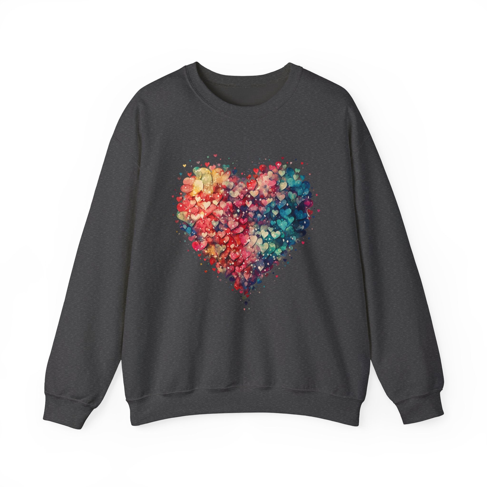 Valentines Watercolor Hearts Sweatshirt, Valentines Day Shirt, Cute Heart Sweatshirt, Trendy Valentine Love Shirt, Mother's day gift