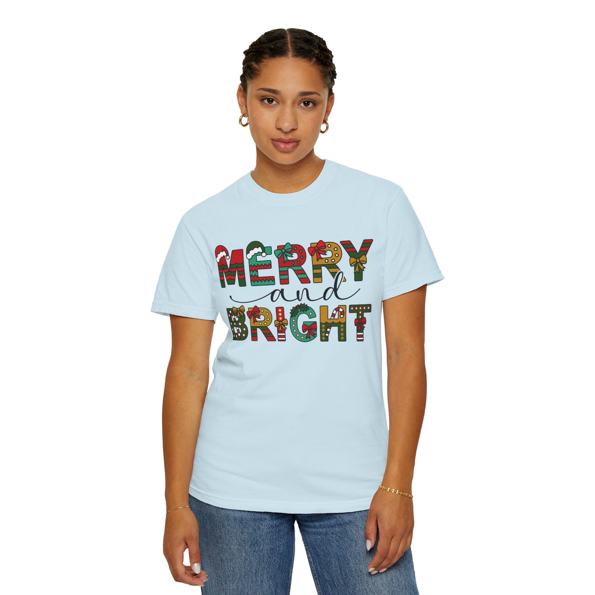 Merry and Bright Shirt, Christmas Tshirt, Family Christmas Shirt, Christmas Shirts for Women, Merry Christmas Shirt