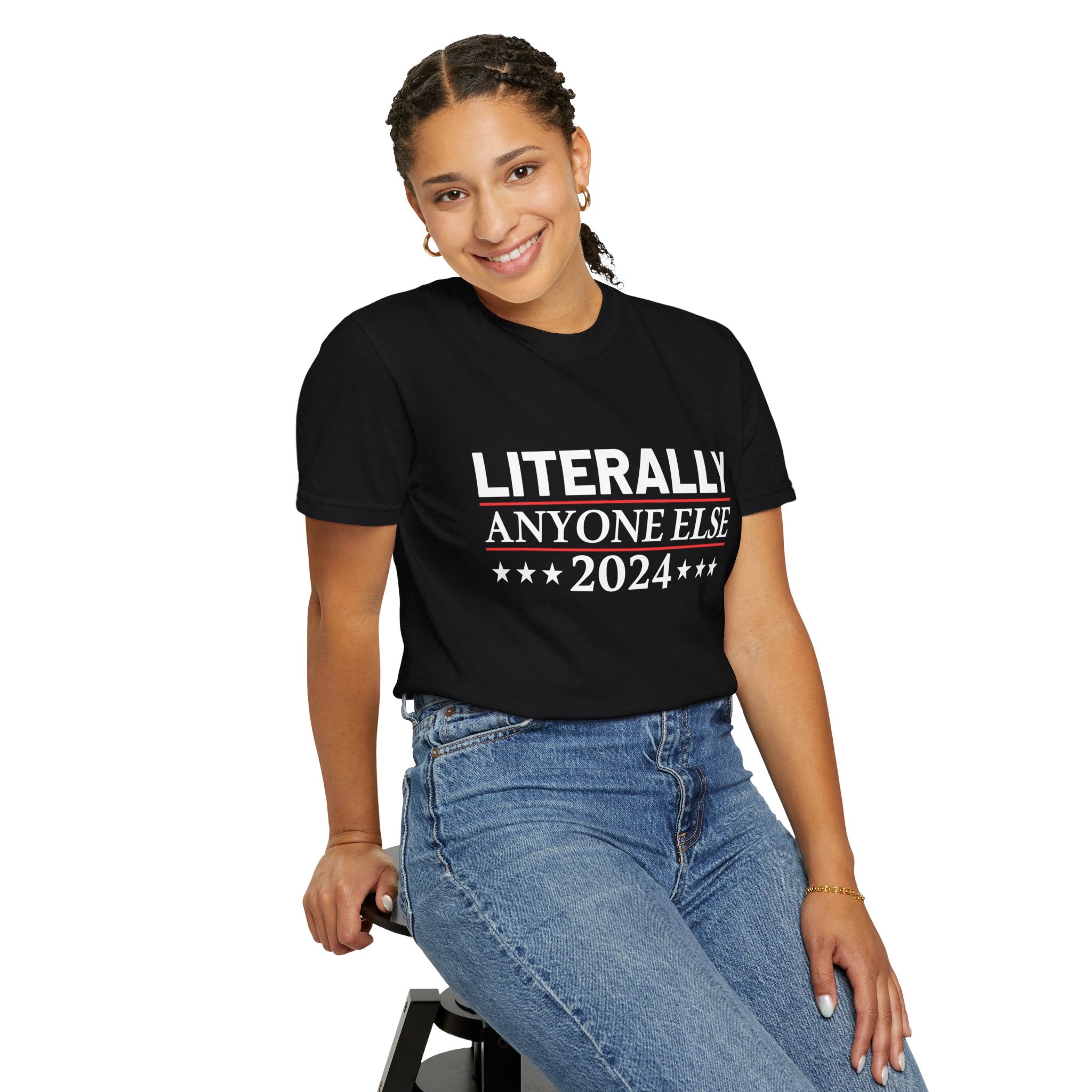 UNIDAZE Literally Anyone Else2024-Funny Political Shirt, Election 2024 Shirt, Funny Political Gifts, Republican Shirt, Anti Democrat Shirt, Patriot Shirt Printify 4th of July shirt 4th of July Shirts American Flag Shirt Anti Democrat Shirt Conservative Shirt Cotton Crew neck DTG election 2024 shirt Freedom Shirt Funny Election Men's Clothing Oversized Patriotic Shirt Political Shirts President Election Republican Shirt T-shirts TikTok Unisex vote 2024 shirt Women's Clothing