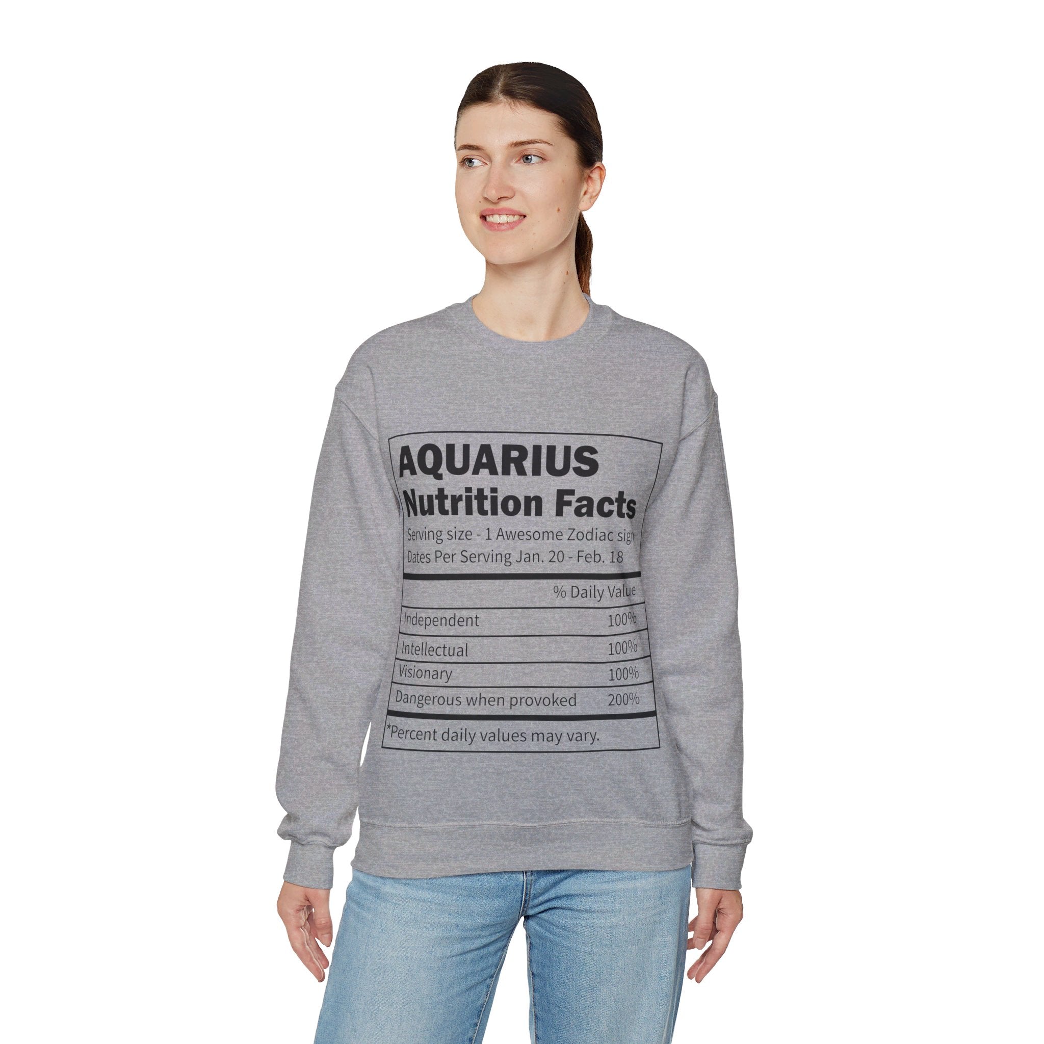 Zodiac Sign Nutrition Facts Sweatshirt, Horoscopes Shirt, Astrology Shirt, Summer Tees, Birthday Gift Ideas for Best Friends, Girl Friends