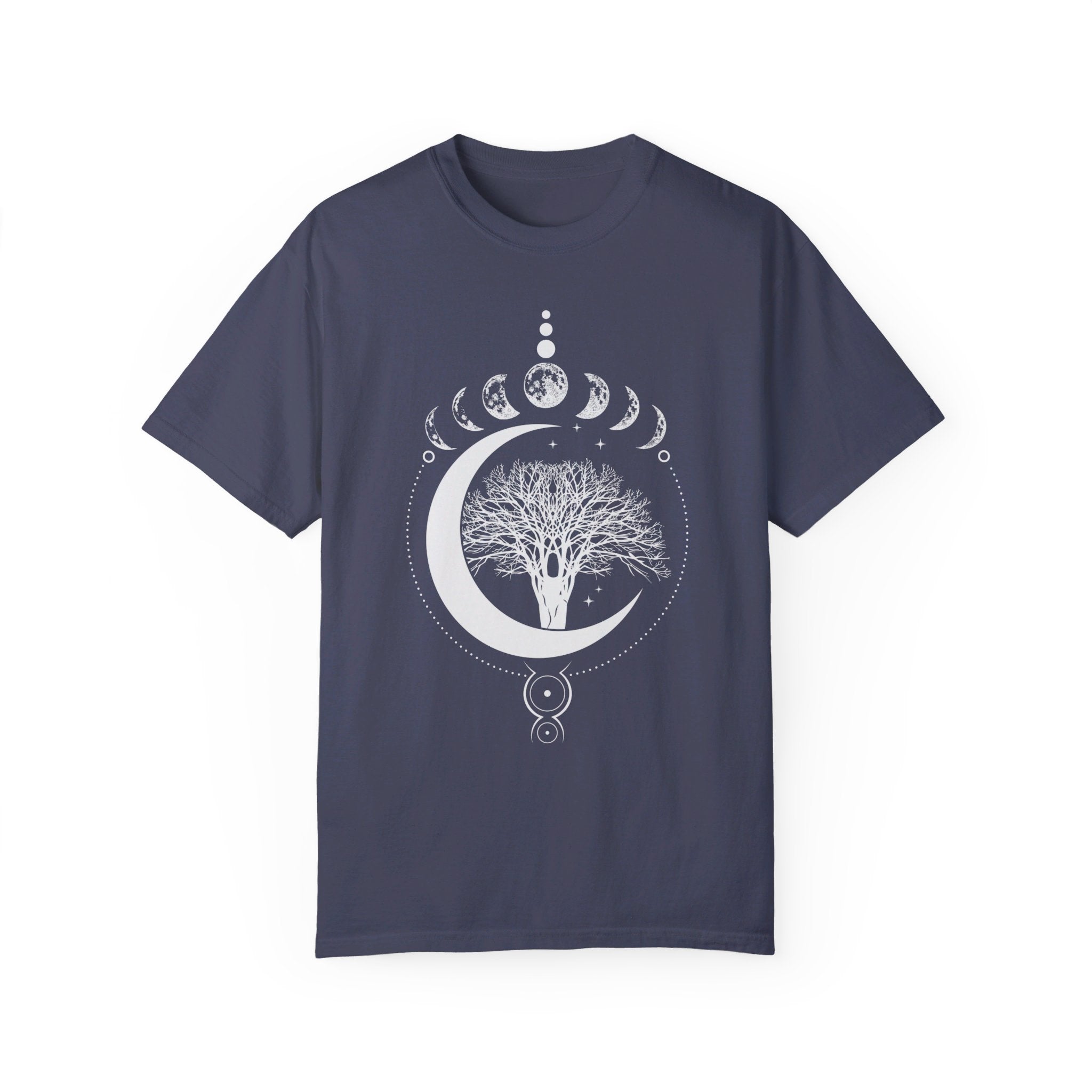 Tree Of Life Moon Phases T-Shirt, Mystical Moon Phases Shirt, Yoga Lover Tree Shirt, Phases Of The Moon Tree Of Life Tee, Spiritual Shirt