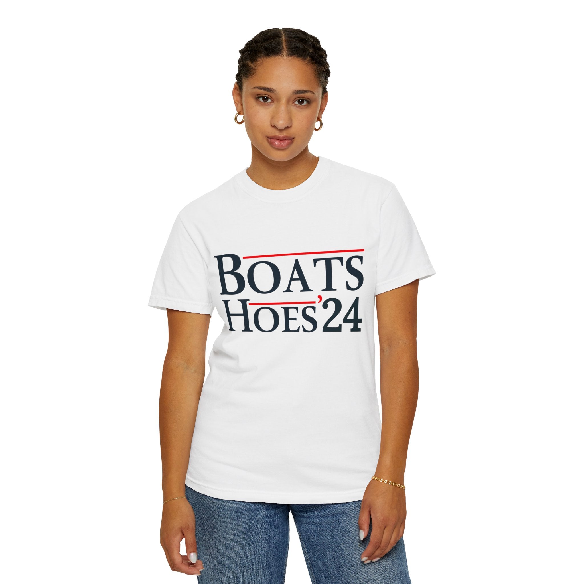 UNIDAZE Boats and Hoes 2024 T-Shirt, Funny Election Shirt, Trendy Election Day 24 Tee, Patriotic Shirt, Election Lover Gift Tee, Fun Stepbrother Tee Printify 4th of july gift boating shirt boats and hoes boats and hoes 2024 catalina wine mixer Cotton Crew neck cute birthday gift DTG fourth of july shirt fourth of july tee funny boating shirt Men's Clothing Oversized patriotic shirt patriotic sweatshirt step brothers shirt T-shirts TikTok Unisex Women's Clothing