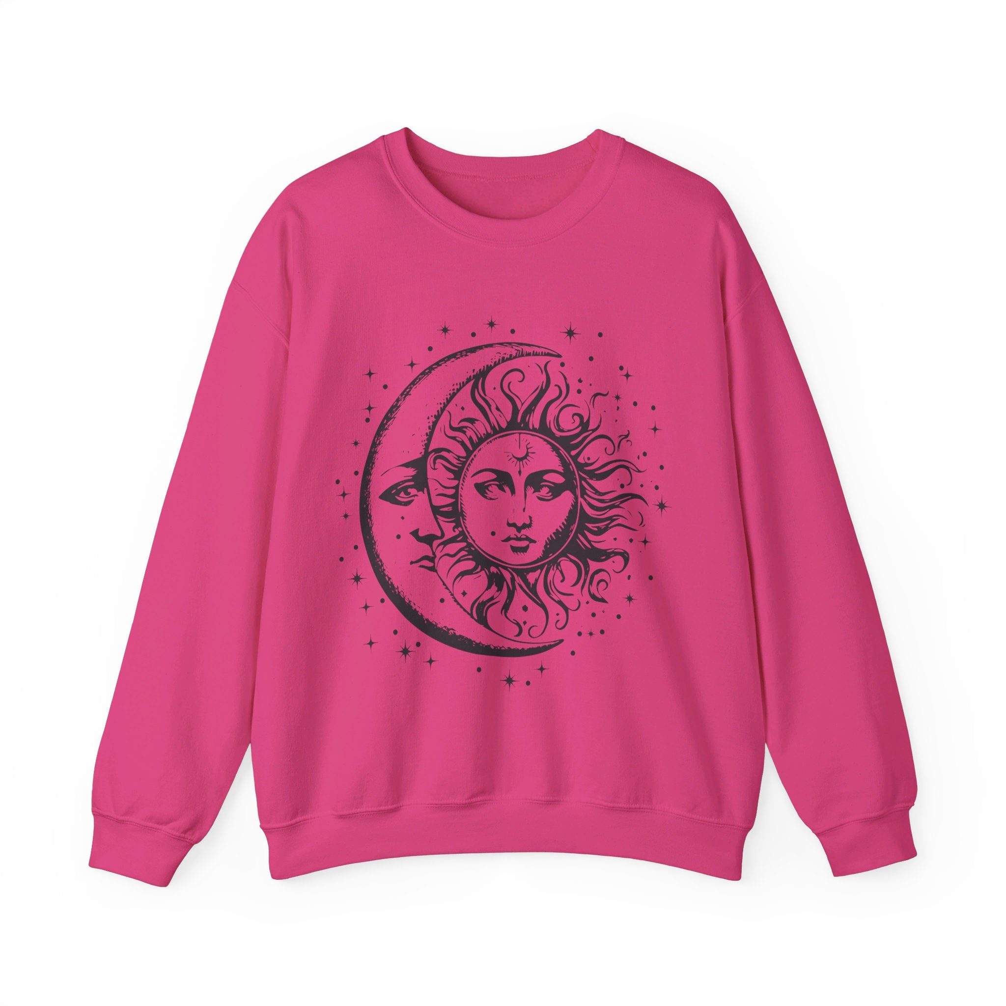 Sun and Moon Sweatshirt, Celestial Crewneck, Boho Sun and Moon Shirt, Hippie Hoodie, Retro Shirt, Vintage Style