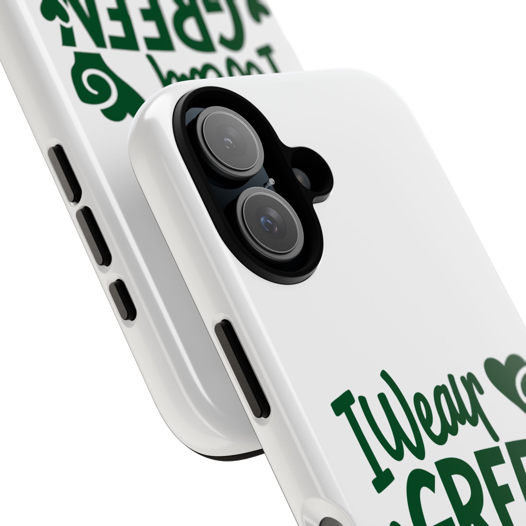 I Wear Green For Mental Health Awareness Phone Cases, Mental Health Matters Phone Case, Inspirational Phone Case, Motivational Phone Case, iPhone, Google Pixel & Samsung Galaxy