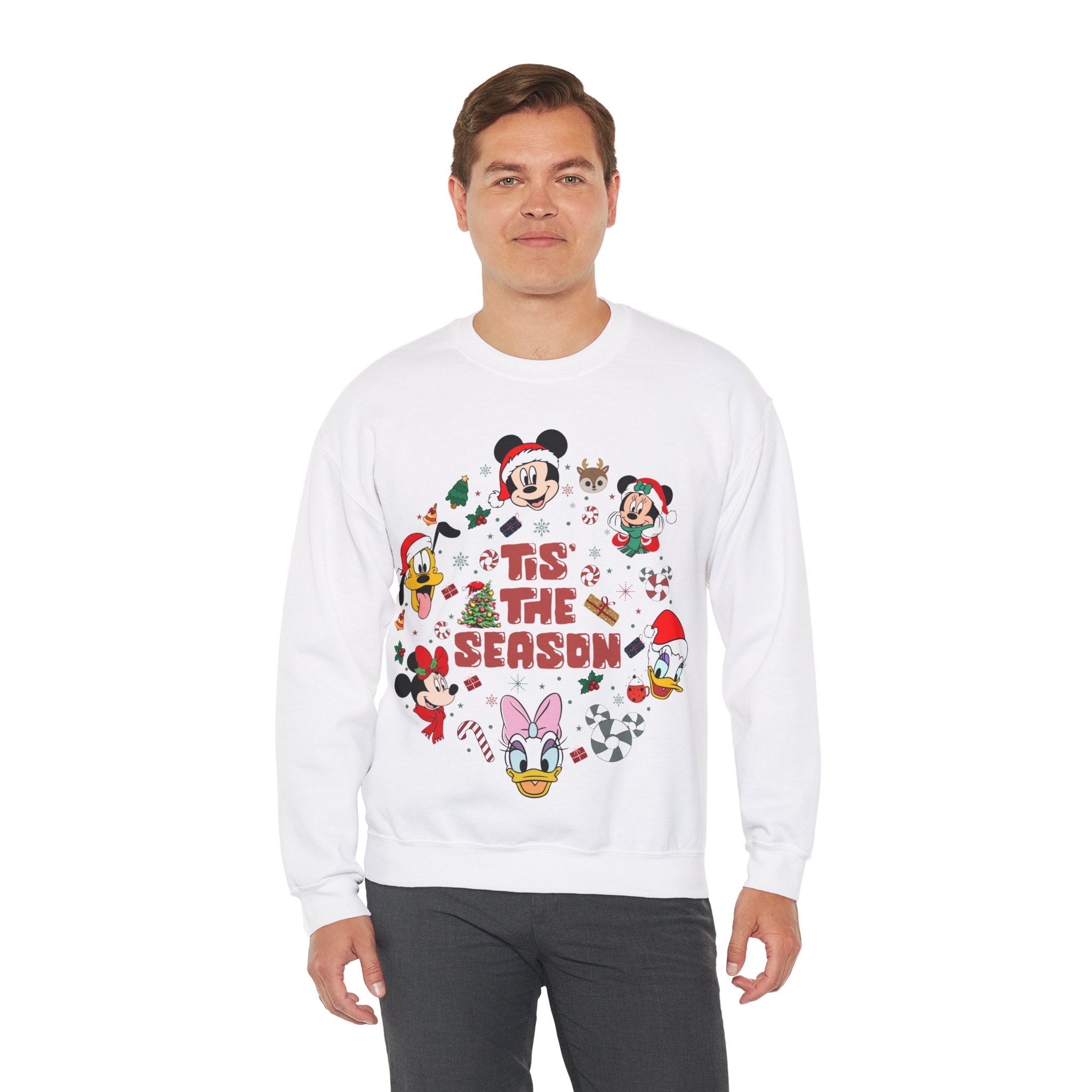 Mickey Tis The Season Sweatshirt, Disney Christmas Tis the Season Sweatshirt, Mickey and Friends Shirt, Disney Christmas Sweater, Tis The Season Shirt