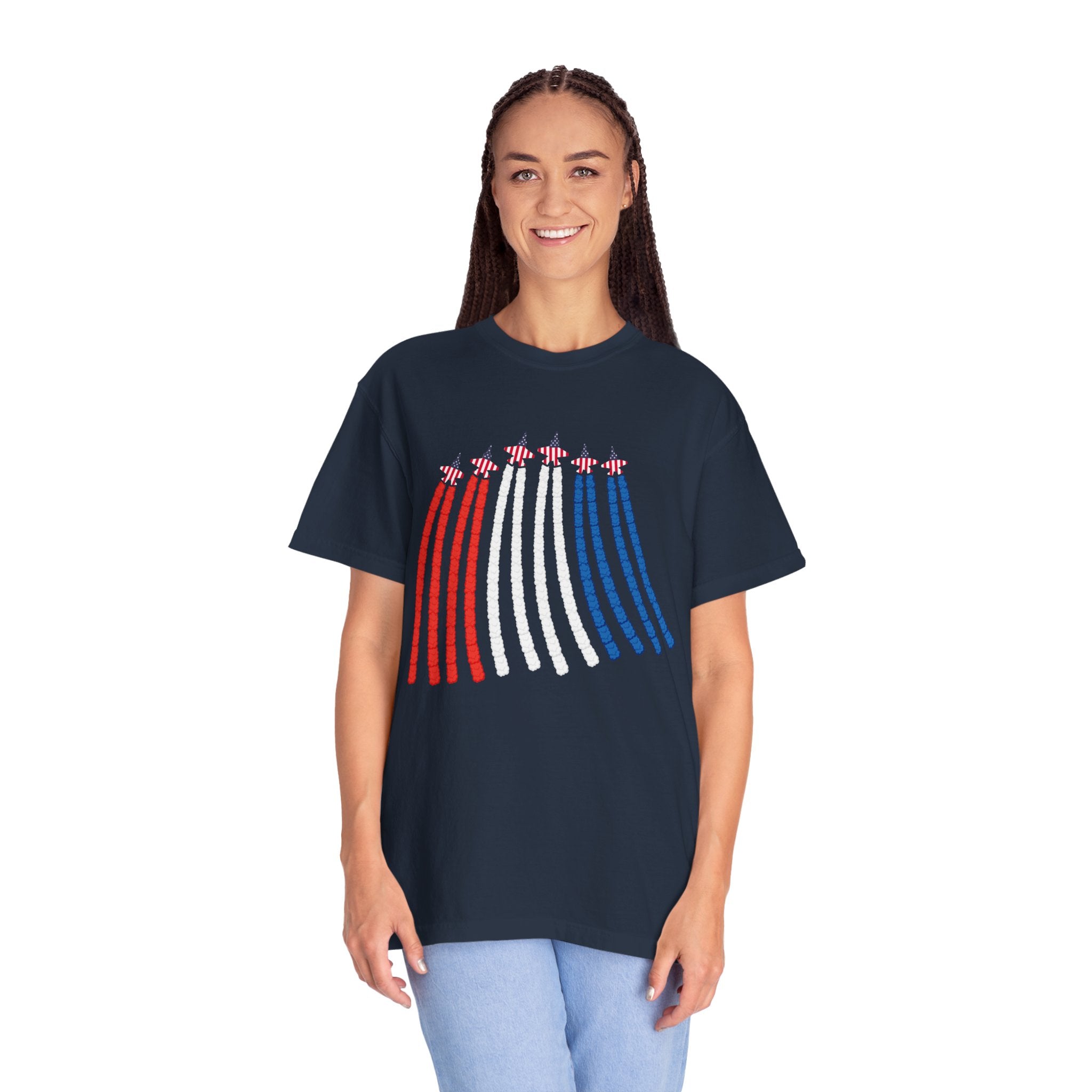 USA Air Force Flyover TShirt, Red White Blue Shirt,4th Of July Shirt, American Flag Tee, Air Force Shirt, Freedom Shirt, Airplane Show Shirt