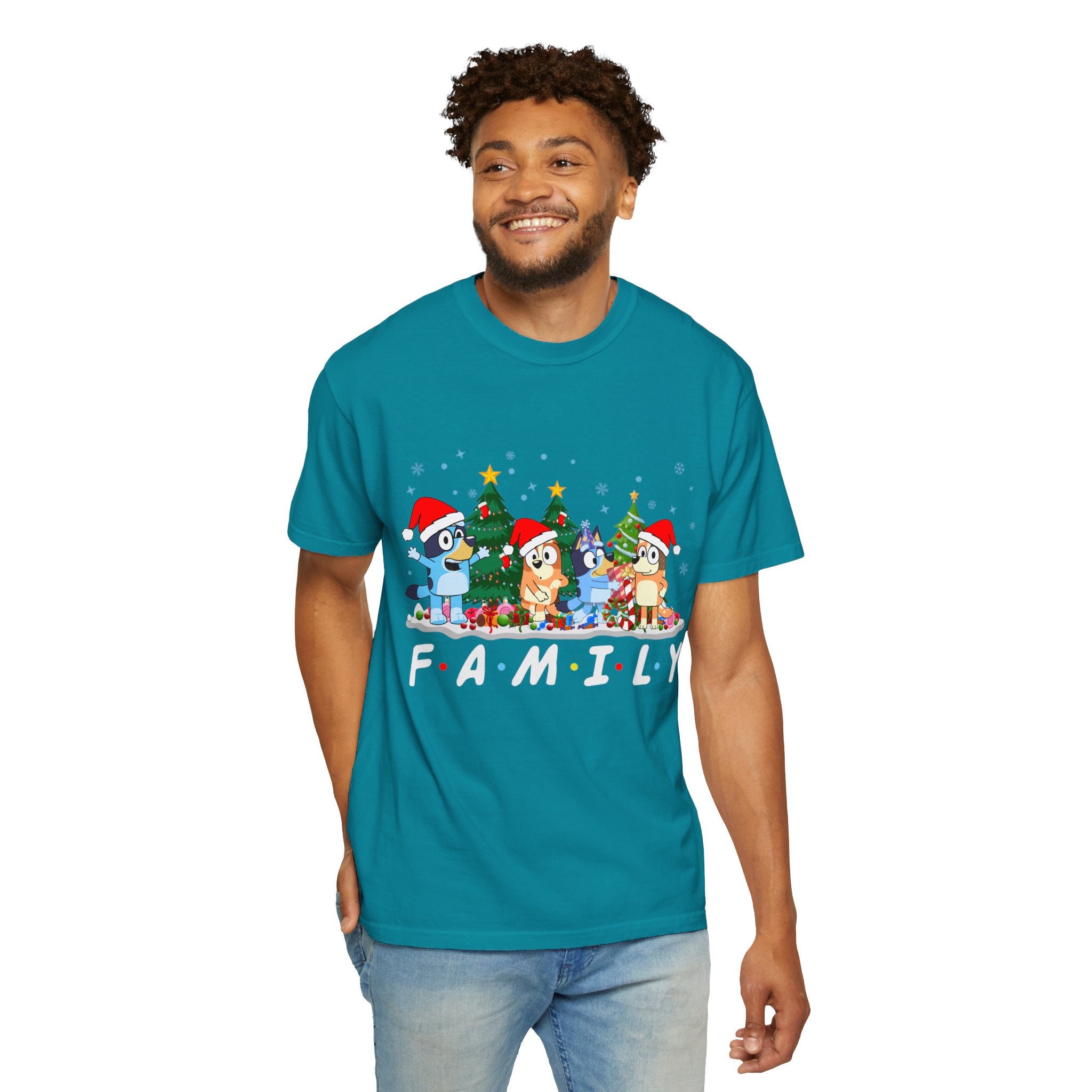 Christmas Bluey Family Shirt, Bluey Party Shirt, Christmas Family Bluey Shirt, Bluey Christmas Trip Shirt, Bluey Theme Tee