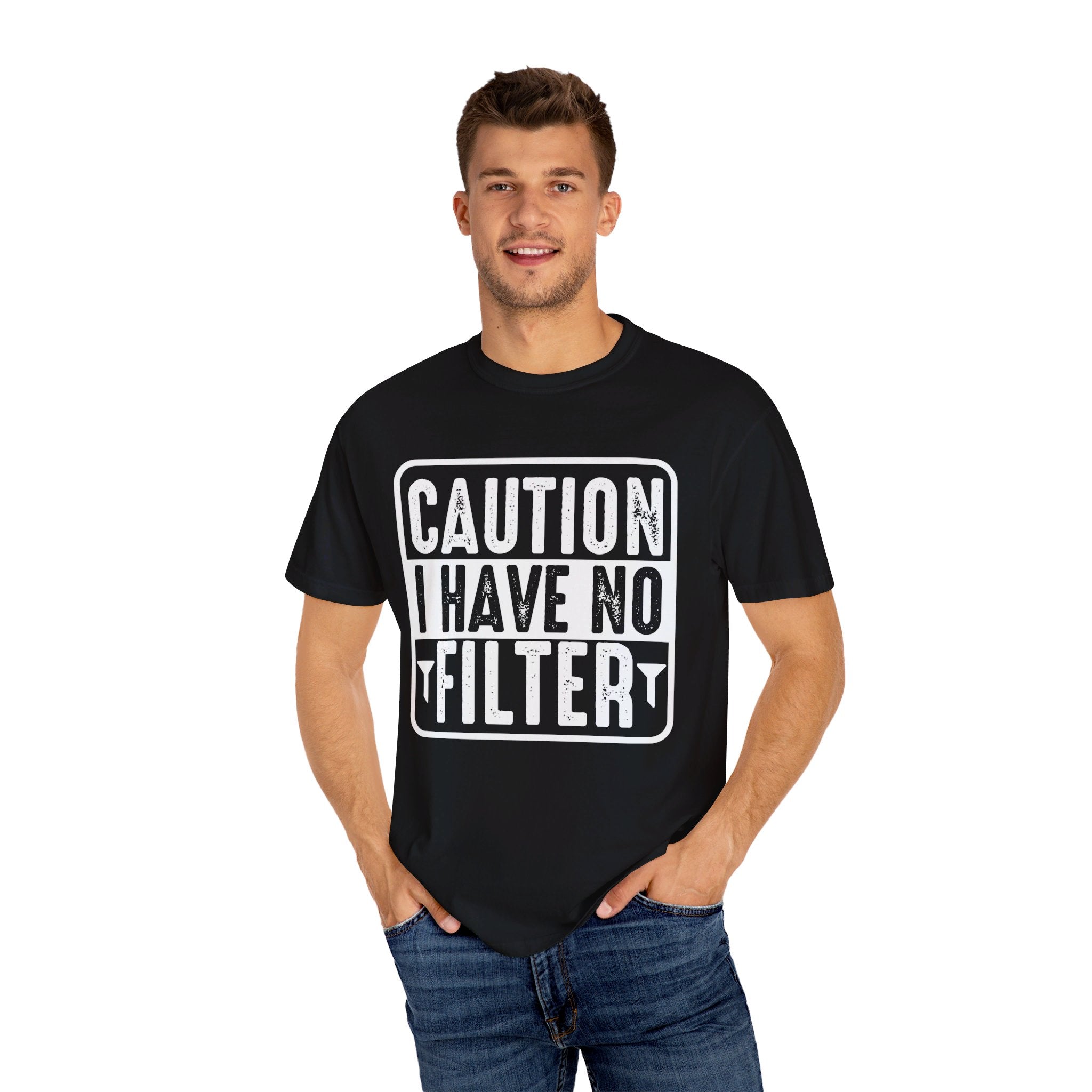 Caution I Have No Filter shirt, Sassy Shirt, Sarcastic tee, Funny Saying Shirt