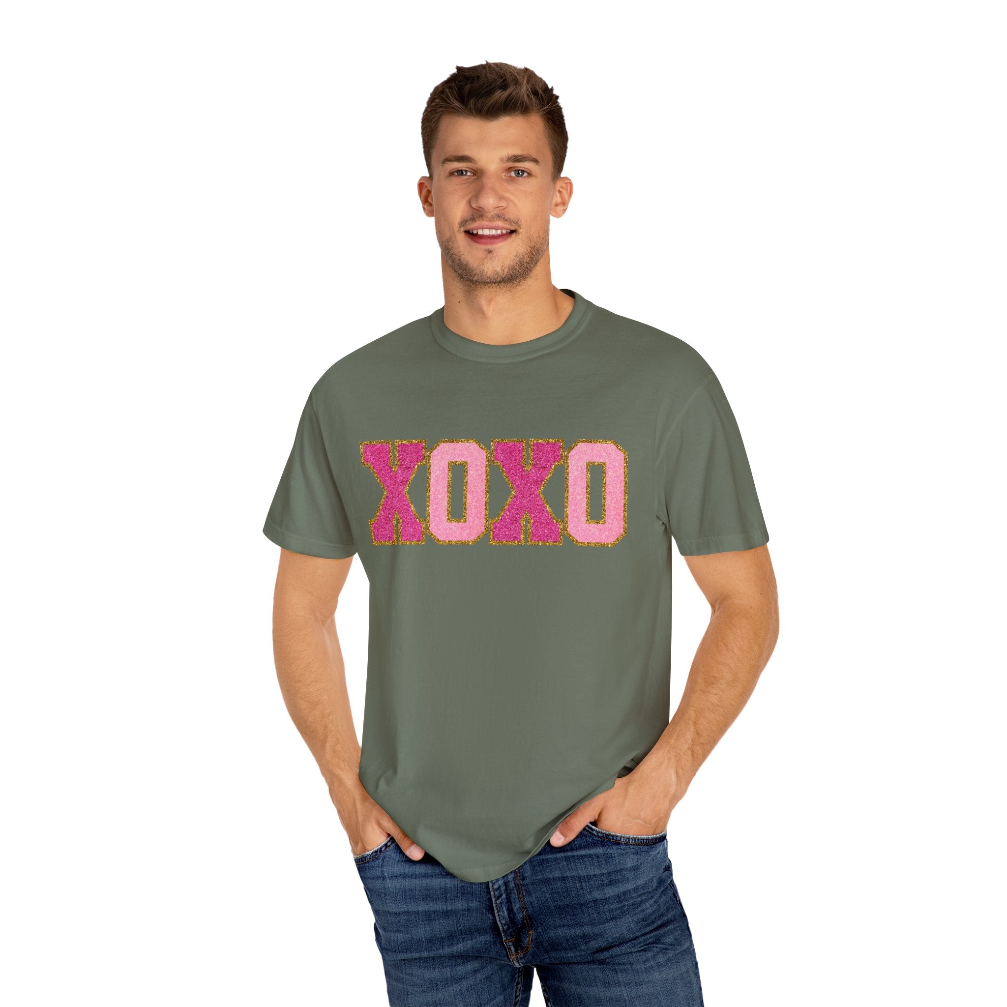 XOXO Valentine's Day Shirt, Faux Chenille Hugs and Kisses TShirt, Girlfriend Valentine Gift, Valentines Day Gift for Her, Love Wins Shirt