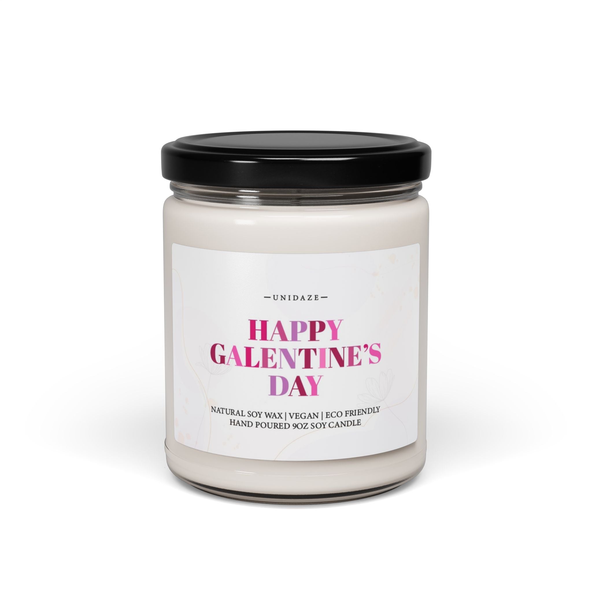 Happy Galentines Day Gift Candle Galentine Gift For Friend Valentine Gift Colorful Pink Gift For Women Galentine Candle Valentine Day Candle