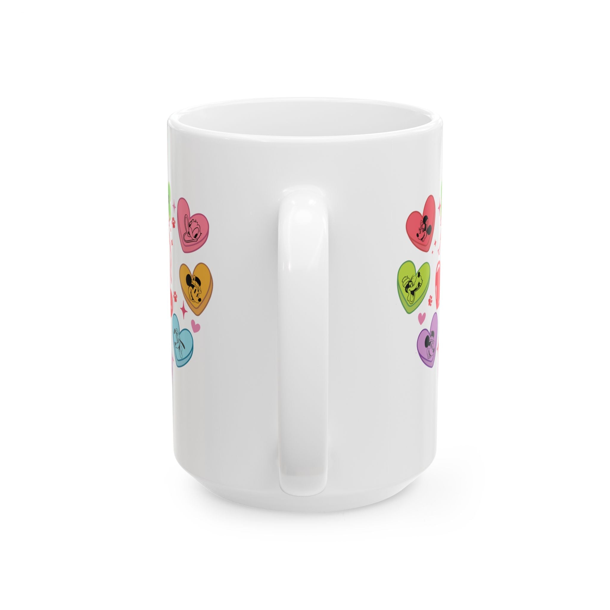 Disney Mickey And Friends Candy Hearts Mug, Valentine Disney Characters Coffee Mug, Disney Mickey Friends Mug, Gift for Disney Fan