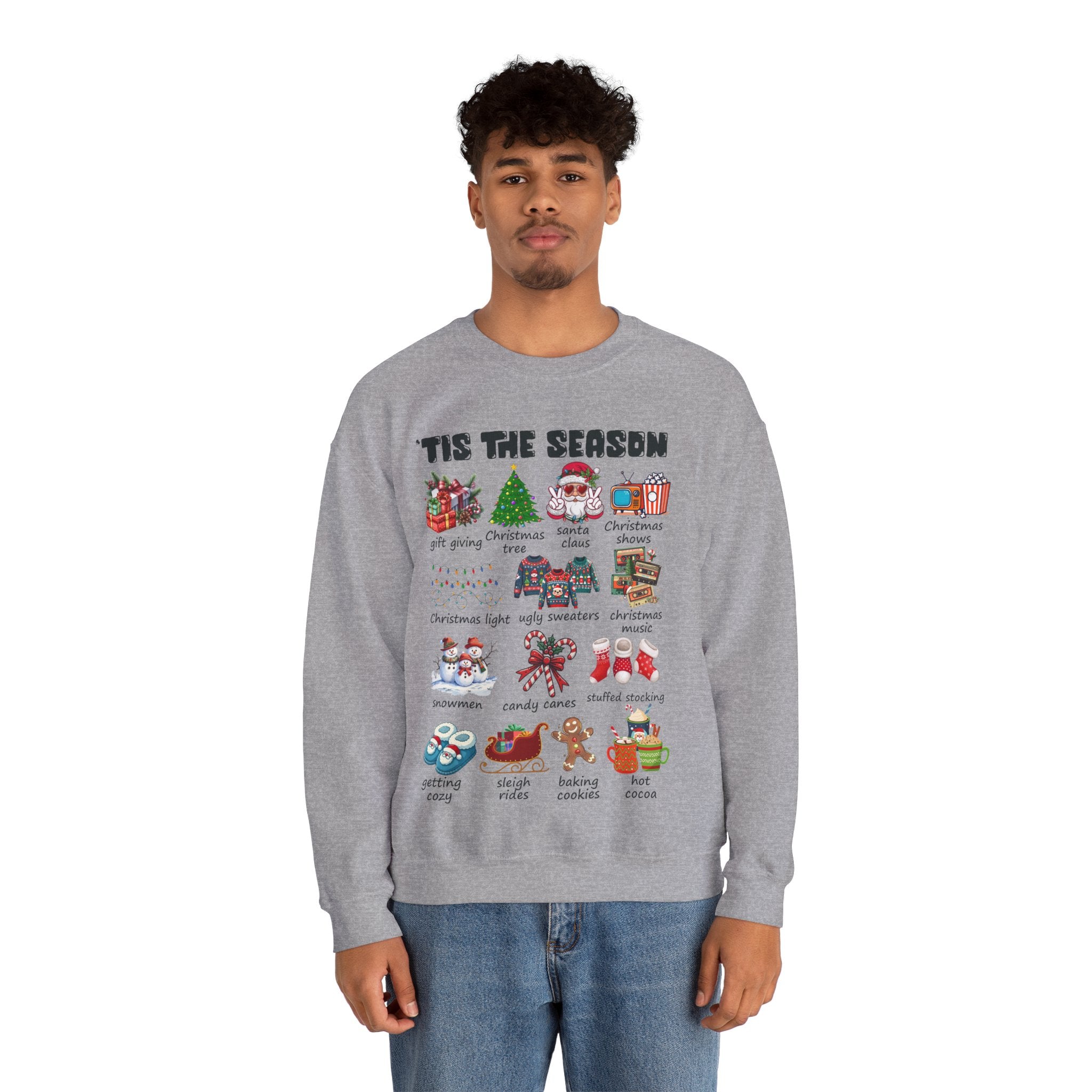 Tis the Season Christmas Sweatshirt, Christmas Tis The Season Shirt, Merry Christmas Shirt, Christmas Sweatshirt For Women, Cute Winter Top