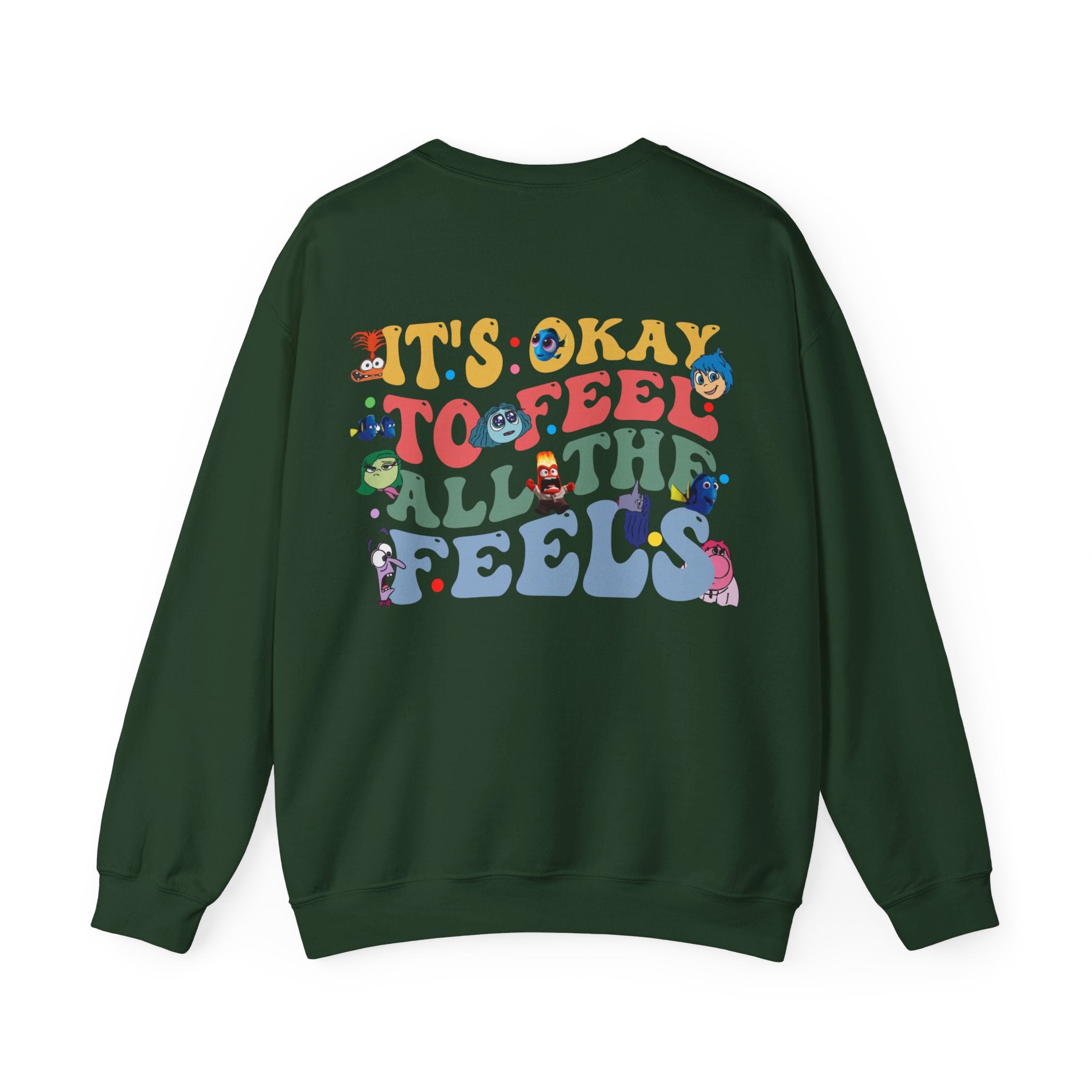 It's Okay To Feel All The Feels Shirt, Mental Health Sweatshirt, Inclusion Shirt, Speech Therapy Tee, Disney Inside Out T-Shirt, Disney Gift
