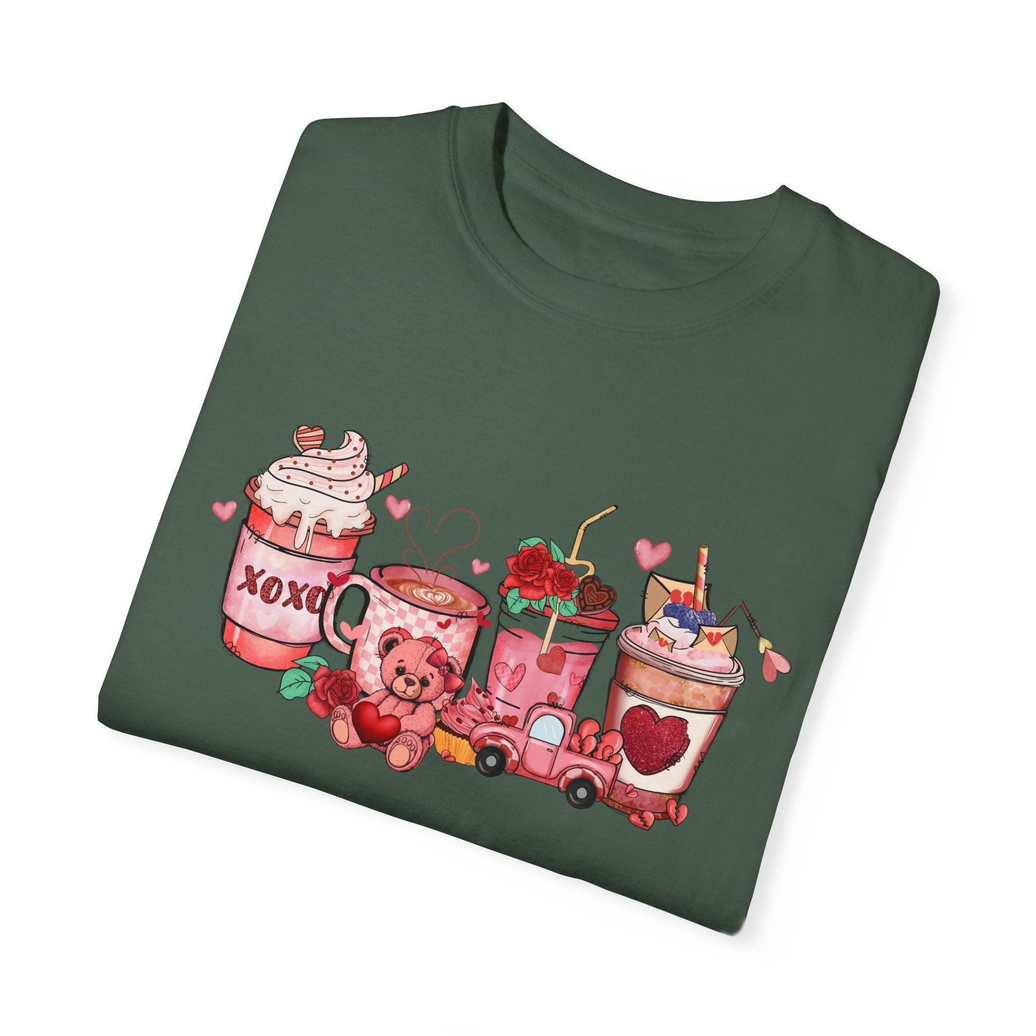 Coffee Lovers Shirt, Funny Couple Shirt, Girls Heart tee, Valentine Coffee Shirt, Couple Matching Tee, Romantic for Her, Mama Valentine tee