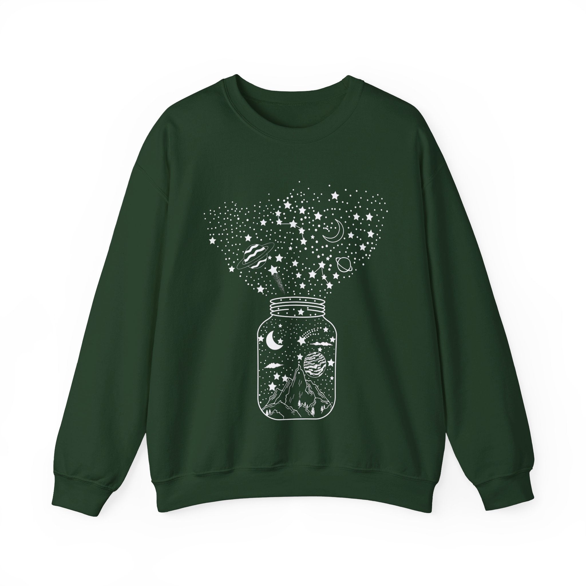 Space Sweatshirt, Planet Sweatshirt, Star Sweatshirt, Galaxy Sweatshirt, Astronomy Tee, Mystical Gift, Moon Sweatshirt