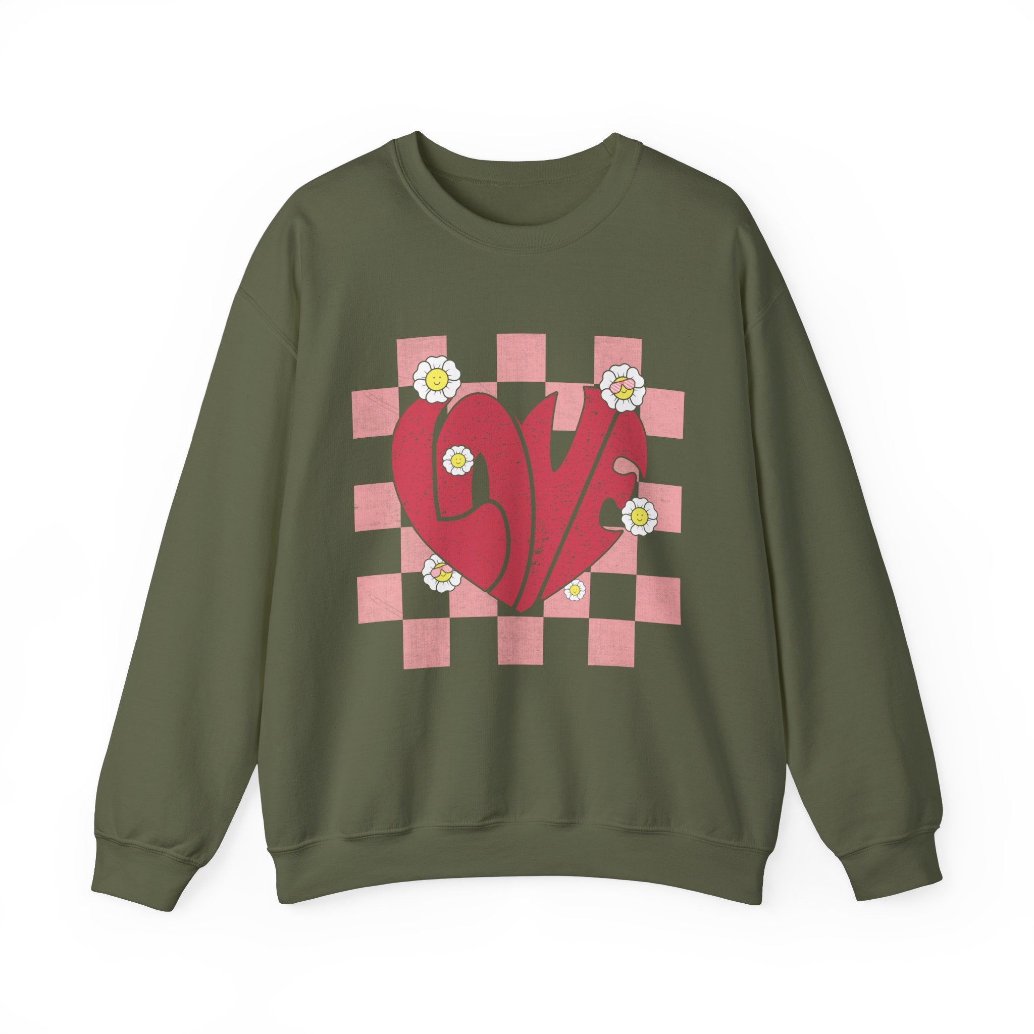 Retro Love Sweatshirt, Valentine Retro Love Sweater, Love Mom Sweatshirt, Mother's Day Shirt, Cute Valentine Shirt, Valentines Gift