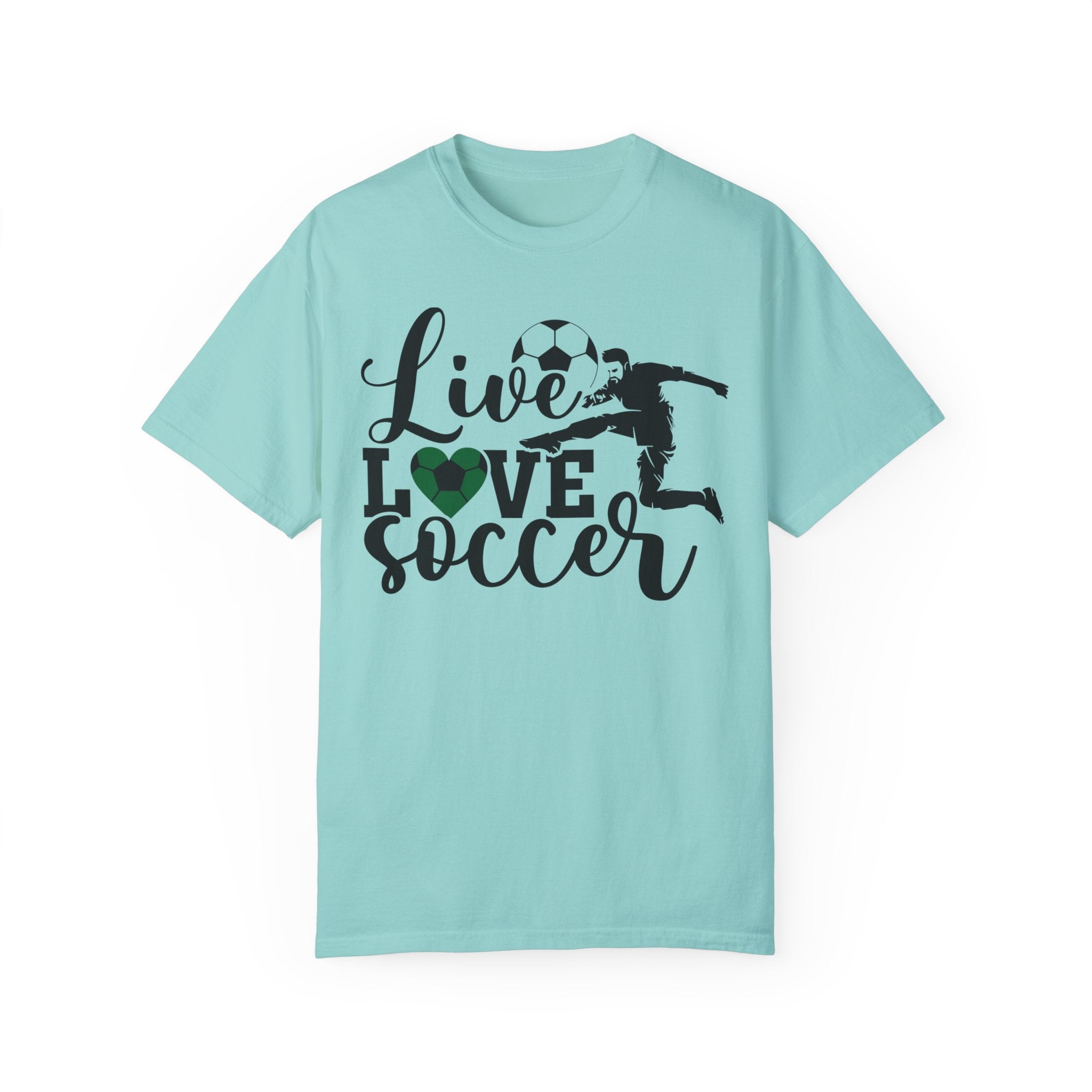 Live Love Soccer T-Shirt With Soccer Ball For Soccer Players