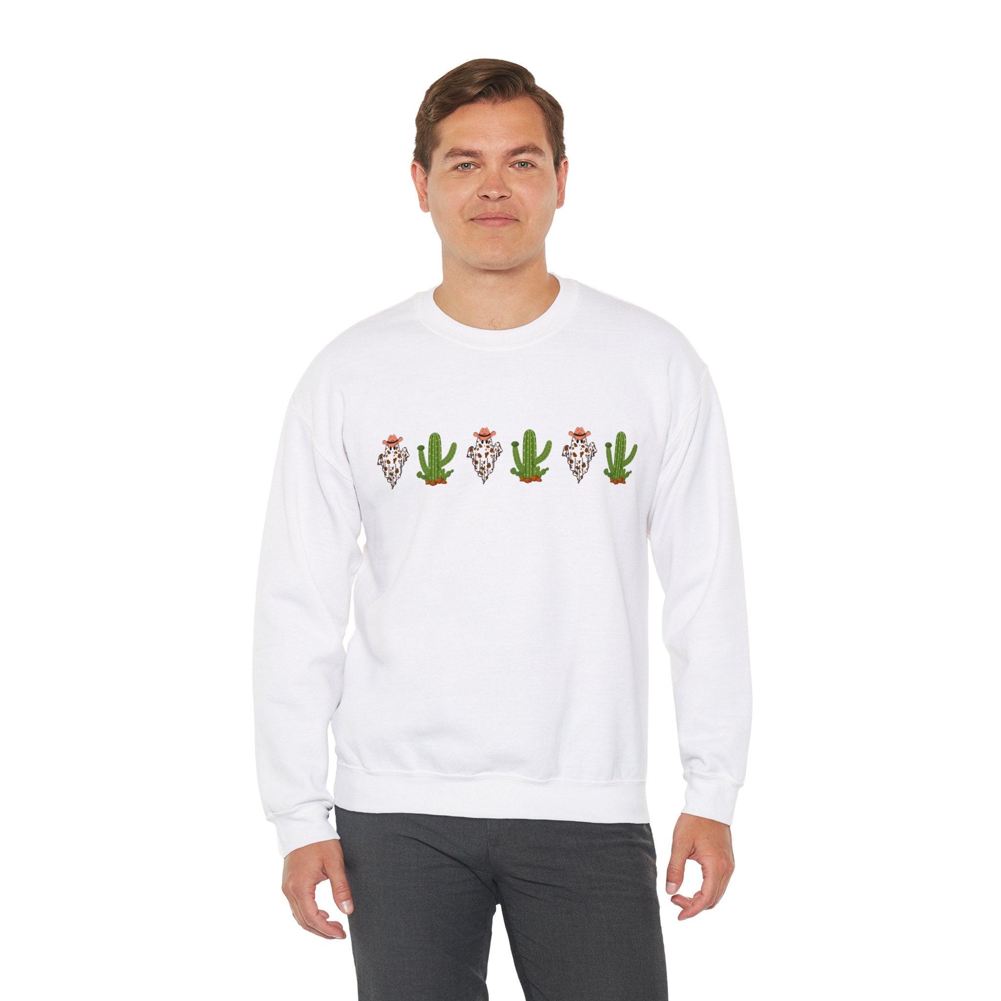 Halloween Cactus Sweatshirt, Ghost Cactus Shirt, Halloween Planter, Halloween Sweatshirt, Fall Shirt, Autumn Shirt, Witch Hoodie, Saguaro