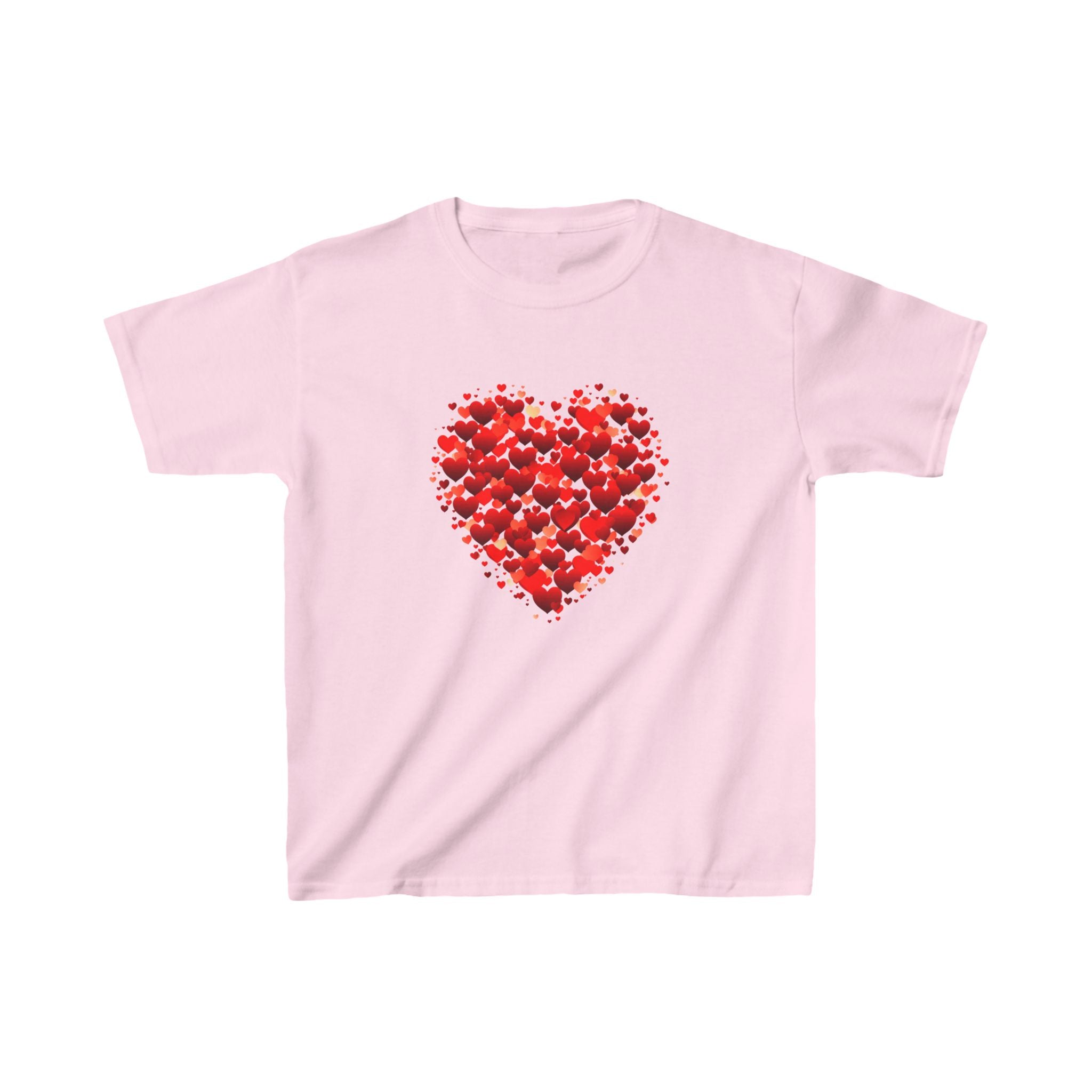 Double Red Heart Kids Shirt, Double Heart Kids Tee, Valentines Day Gift for Boys Girls, Valentines Day Shirt, Heart Valentines Shirt