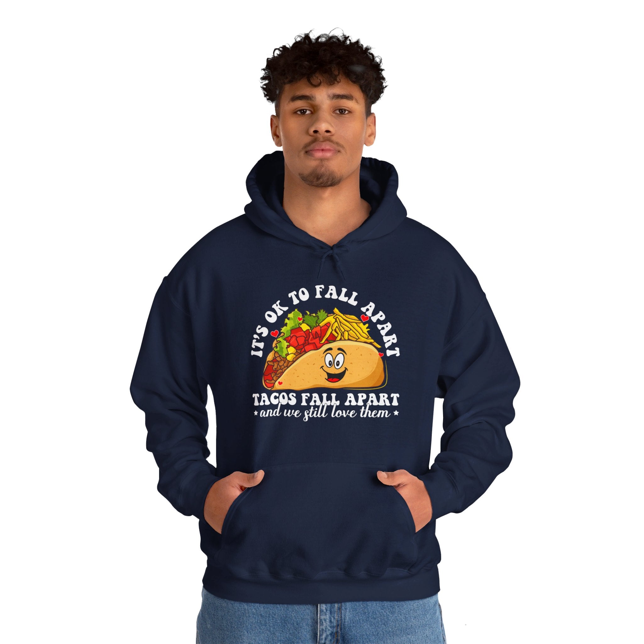 It's ok to fall apart taco Hoodie, Diversely Human Hoodie, Mental Health Awareness Hoodie, Suicide Prevention Hoodie