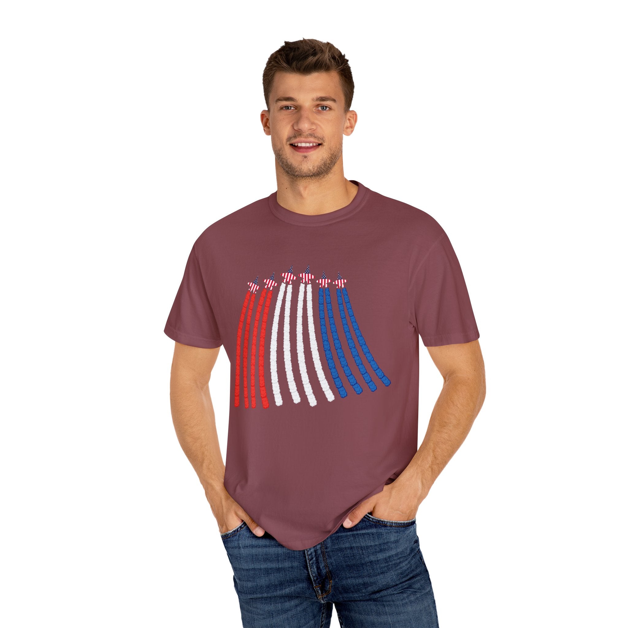 USA Air Force Flyover TShirt, Red White Blue Shirt,4th Of July Shirt, American Flag Tee, Air Force Shirt, Freedom Shirt, Airplane Show Shirt