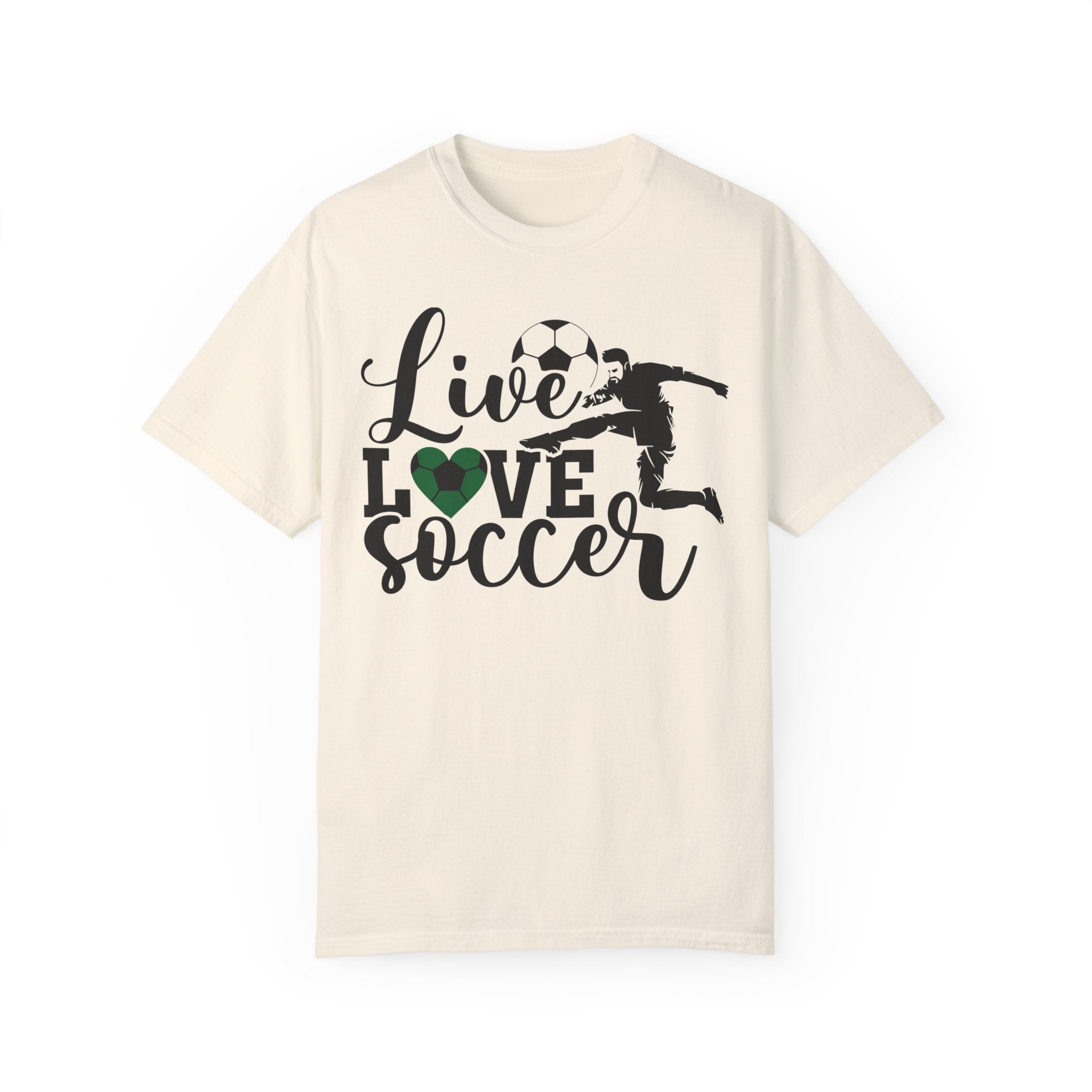 Live Love Soccer T-Shirt With Soccer Ball For Soccer Players