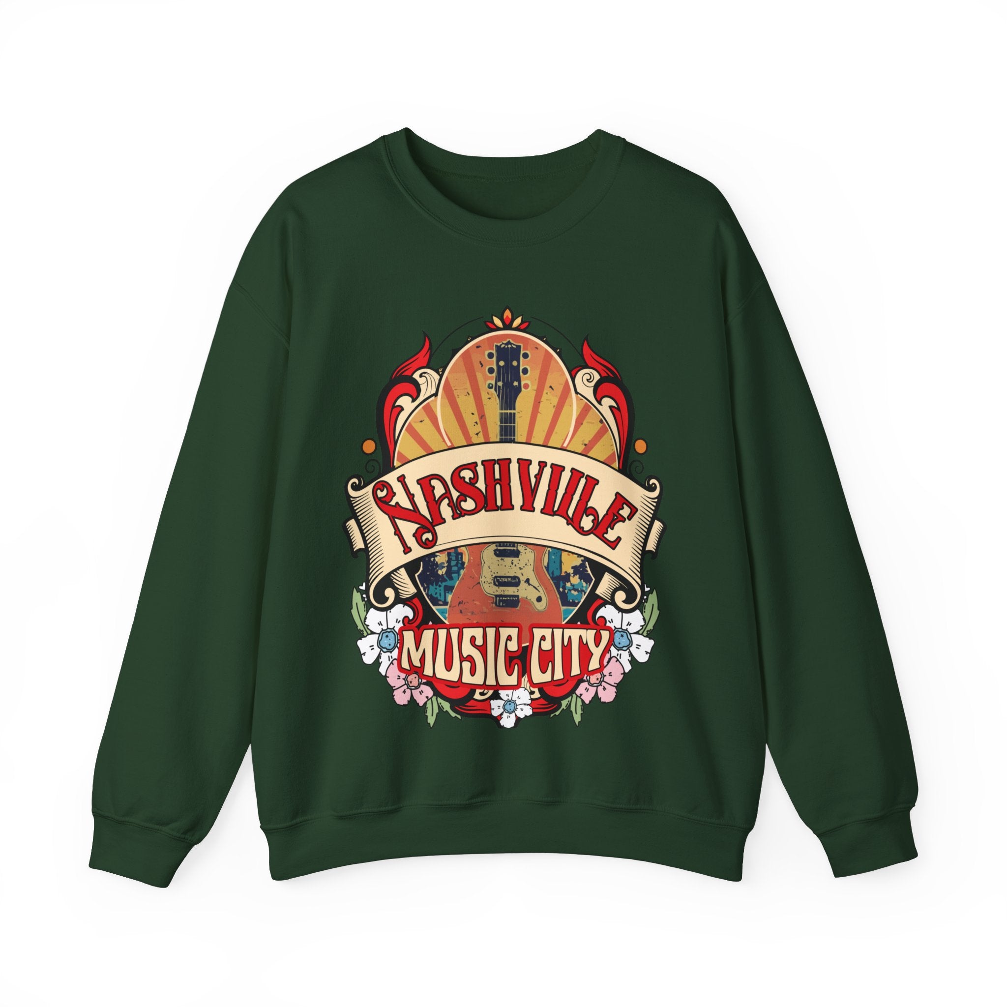 Nashville Tennessee Western Sweatshirt, Country Music Shirt, Vintage Nashville T-Shirt, Country Music Shirt Guitar Tees