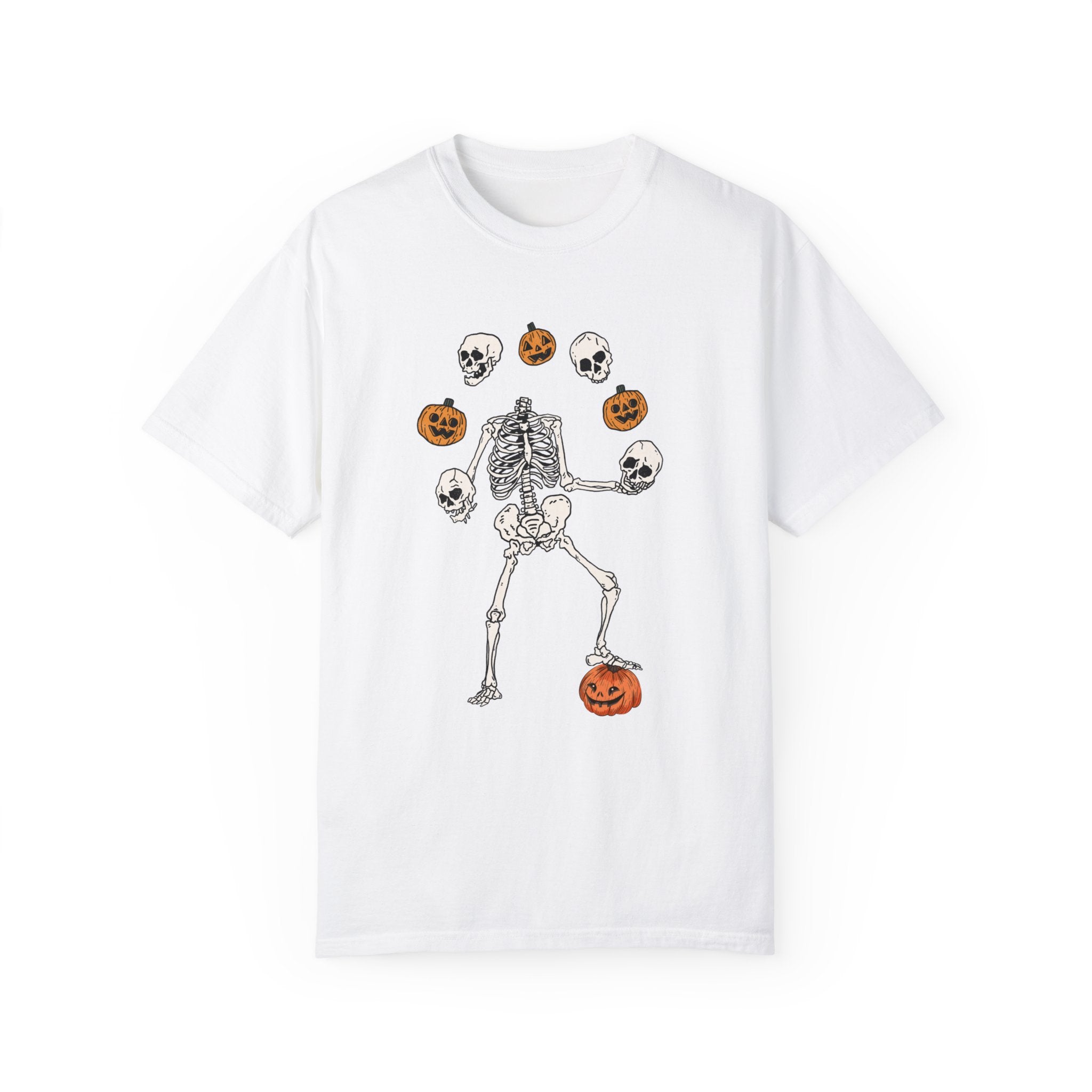 Dancing Skeleton Pumpkin Shirt, Retro Halloween Shirt, Womens Halloween Shirt, Cute Fall Shirt, Spooky Season, Pumpkin Face