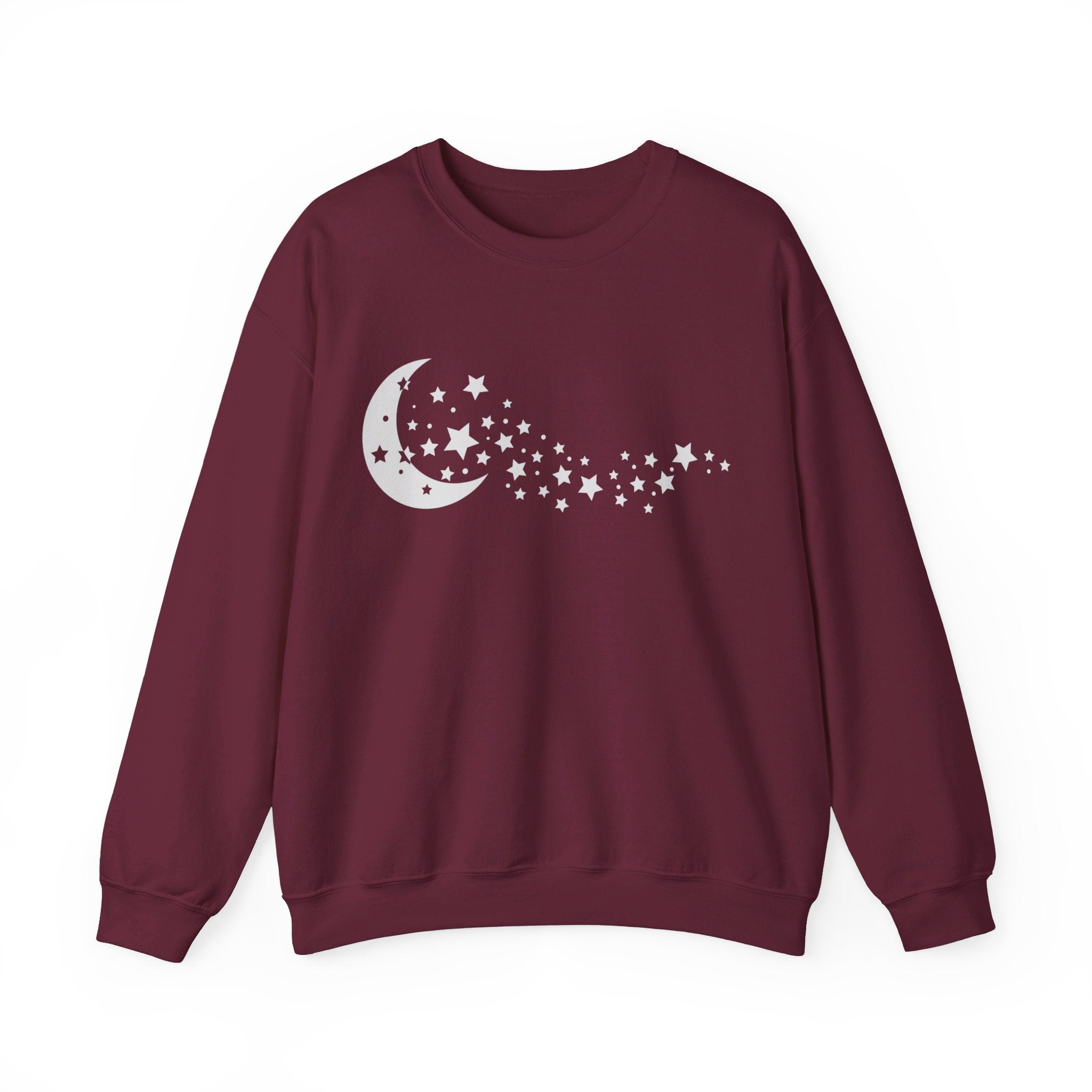 Moon Stars Sweatshirt, Night Sky Shirt, Moon Shirt, Crescent Moon, Moon Phase Sweatshirt, Moon Tee, Astronomy Shirt, Moon Stars Tee