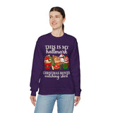 This is My Hallmark Christmas Movie Watching Sweatshirt, Hallmark Christmas Movies Shirt, Holiday Spirit Shirt, Hallmark Sweatshirt