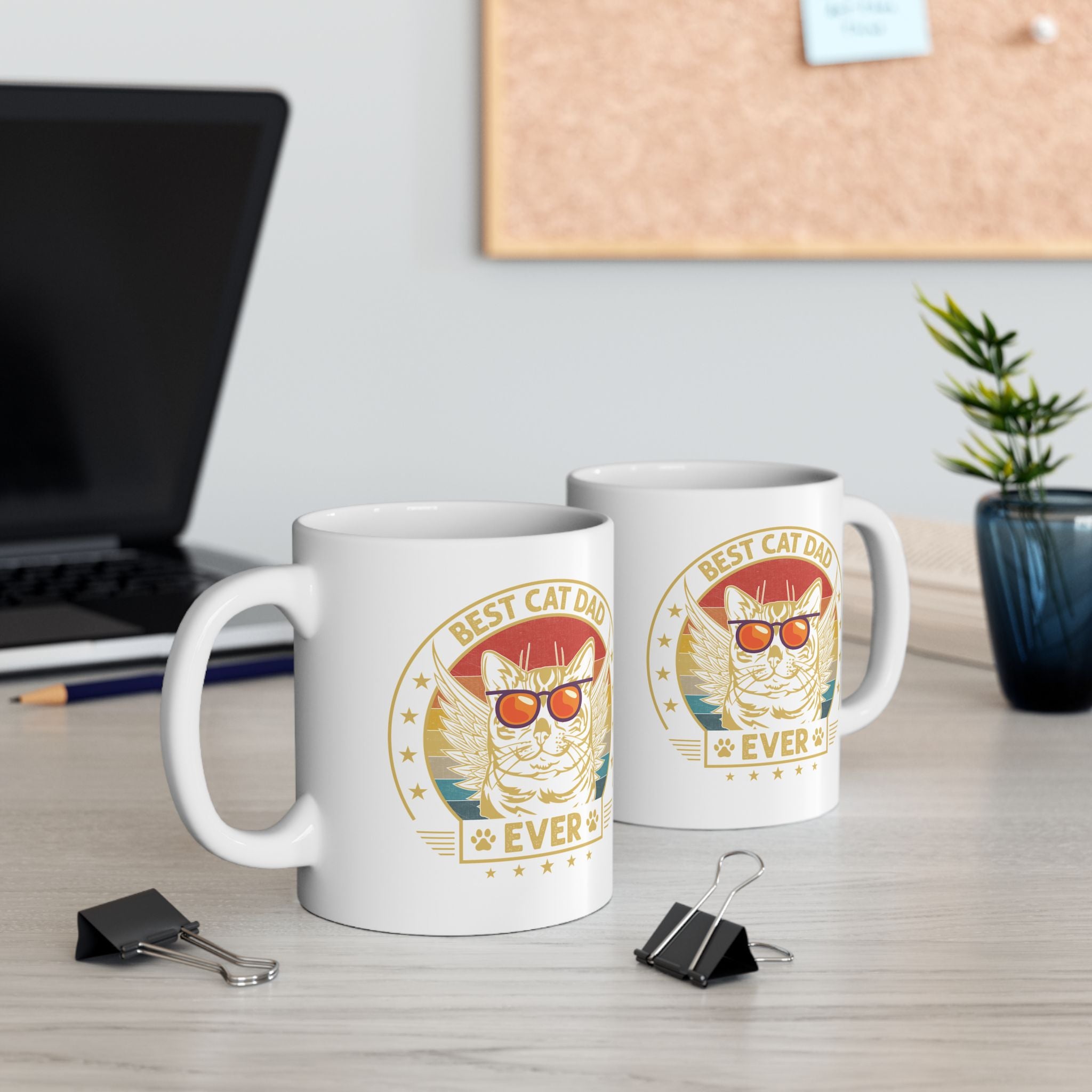 Best Cat Dad Ever Mug Gift For Cat Dad Mug Vintage Cat Dad Retro Gift Cat Dad Fathers Day Gift Cat Dad Coffee Mug Retro Cat Dad Gift Fathers