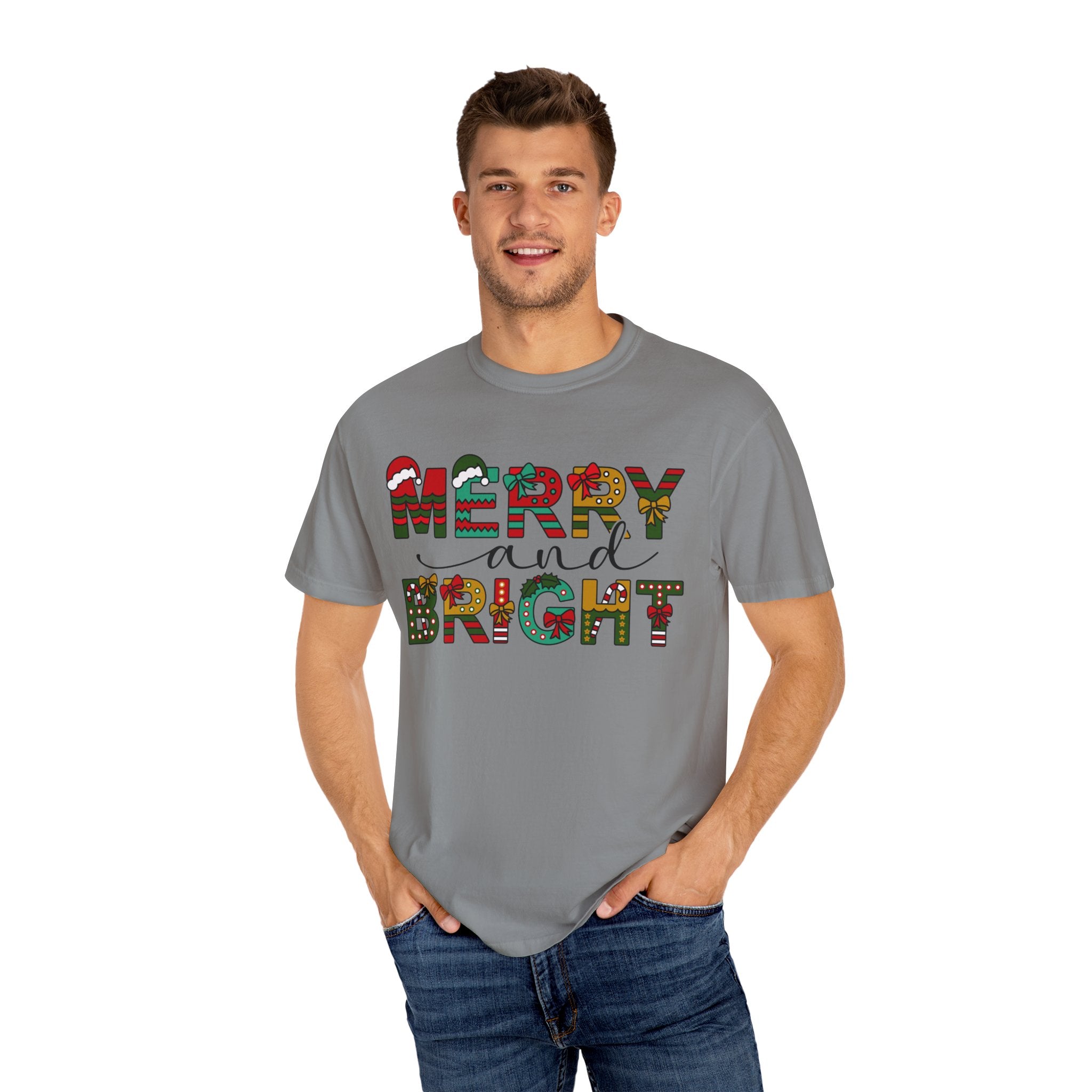 Merry and Bright Shirt, Christmas Tshirt, Family Christmas Shirt, Christmas Shirts for Women, Merry Christmas Shirt