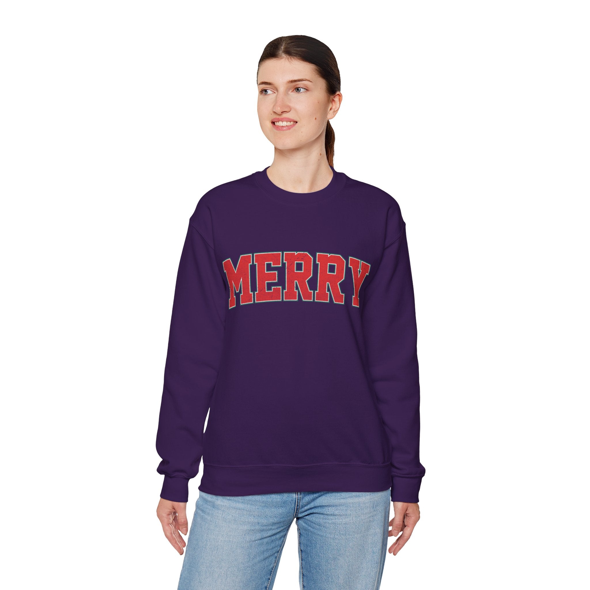 Merry Christmas Sweatshirt, Christmas Shirts, Cute Winter Sweater, Christmas Shirt for Women, Christmas Crewneck Sweatshirt, Holiday Sweater