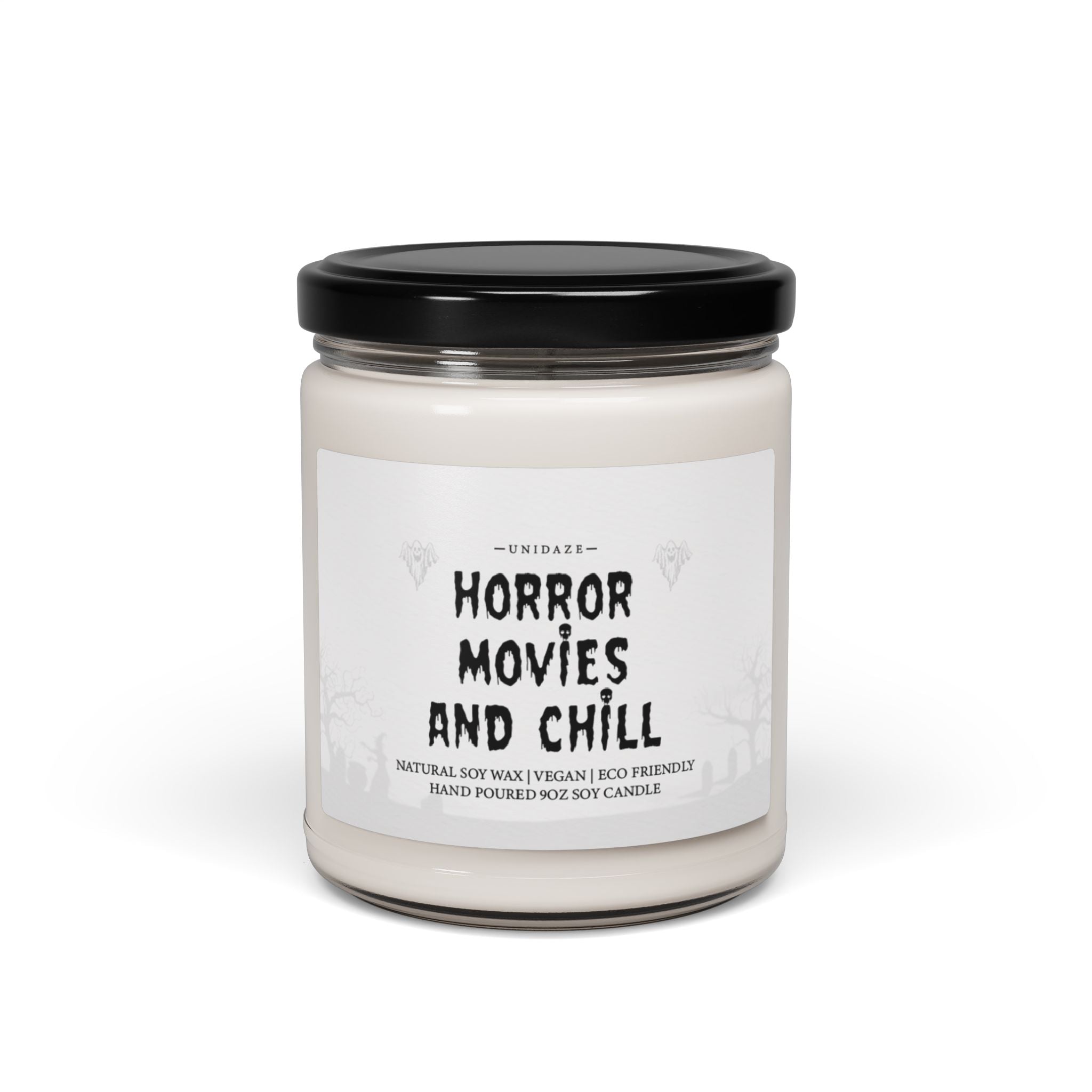 Horror Movies and Chill Halloween Candles Halloween Candle Halloween Gifts Halloween Decor Holiday Candles Festive Candle Fall Candles